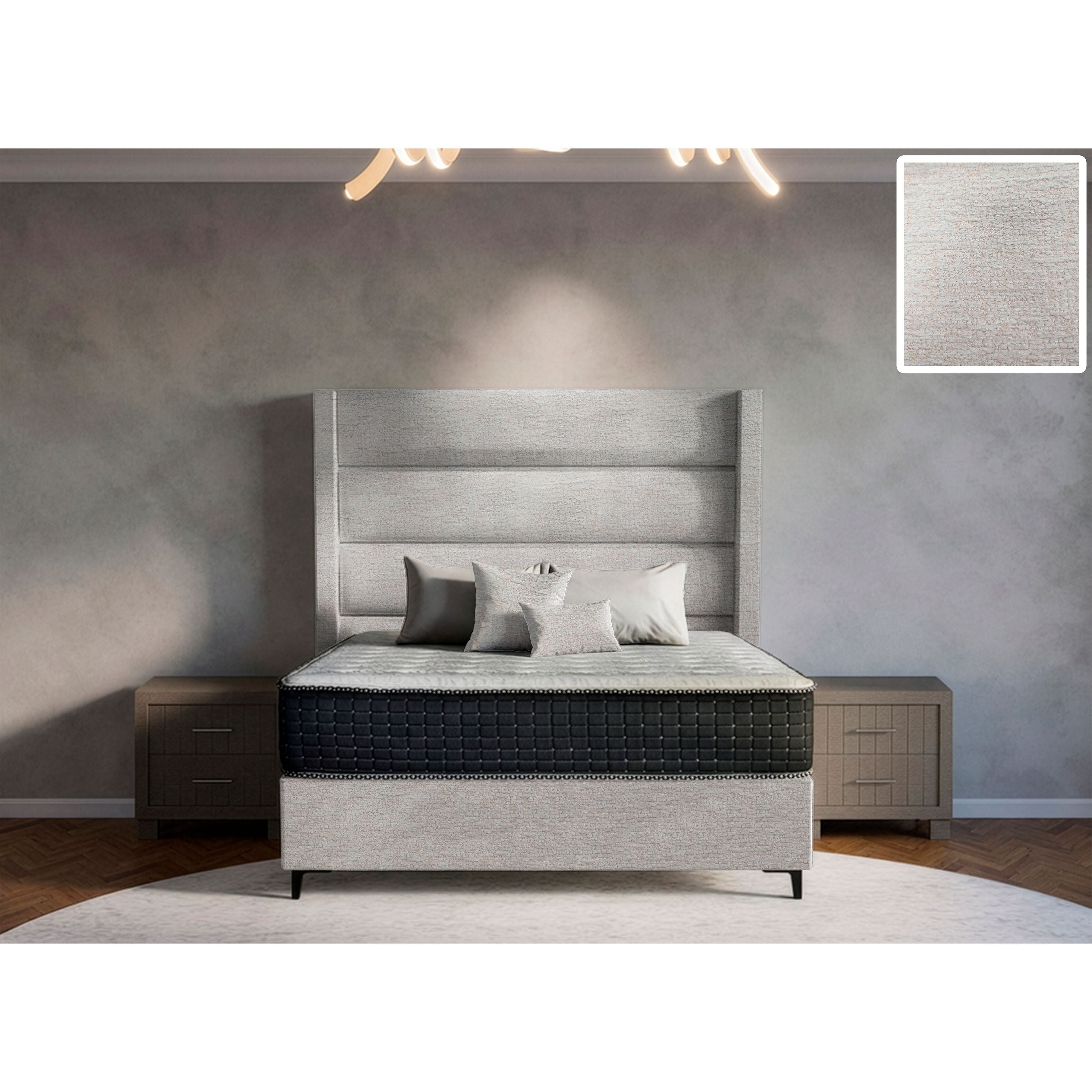 Concord Side Wings Bed and Headboard