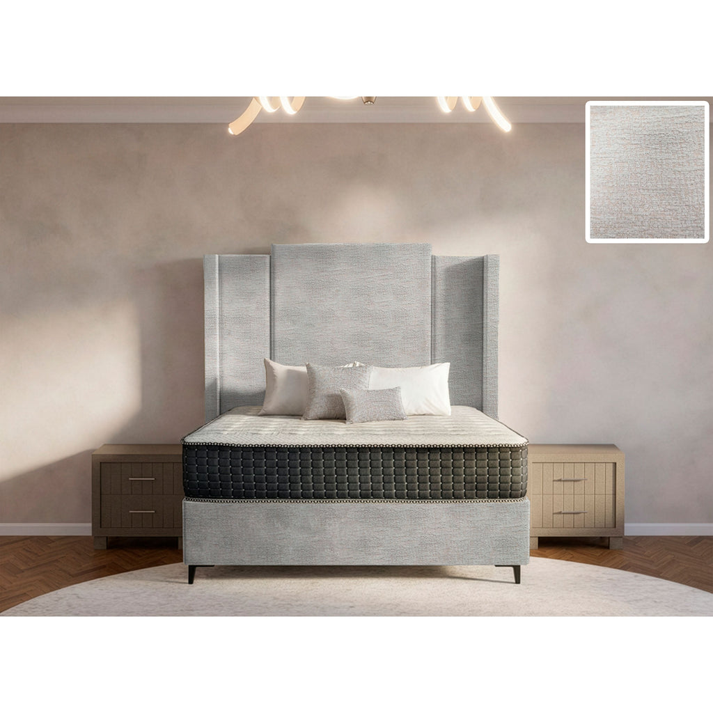 Wave Side Wings Bed and Headboard