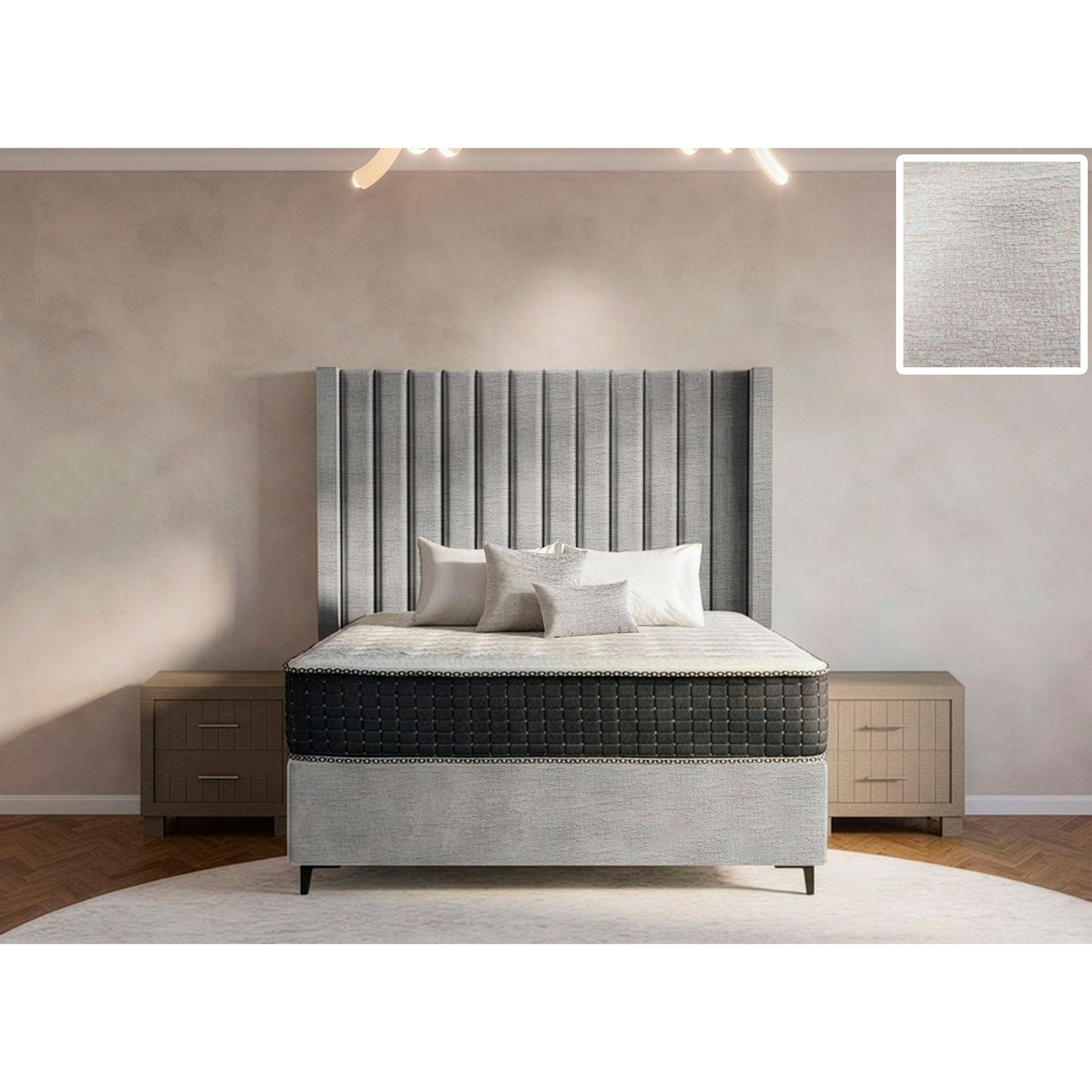 Majestic Side Wings Bed and Headboard