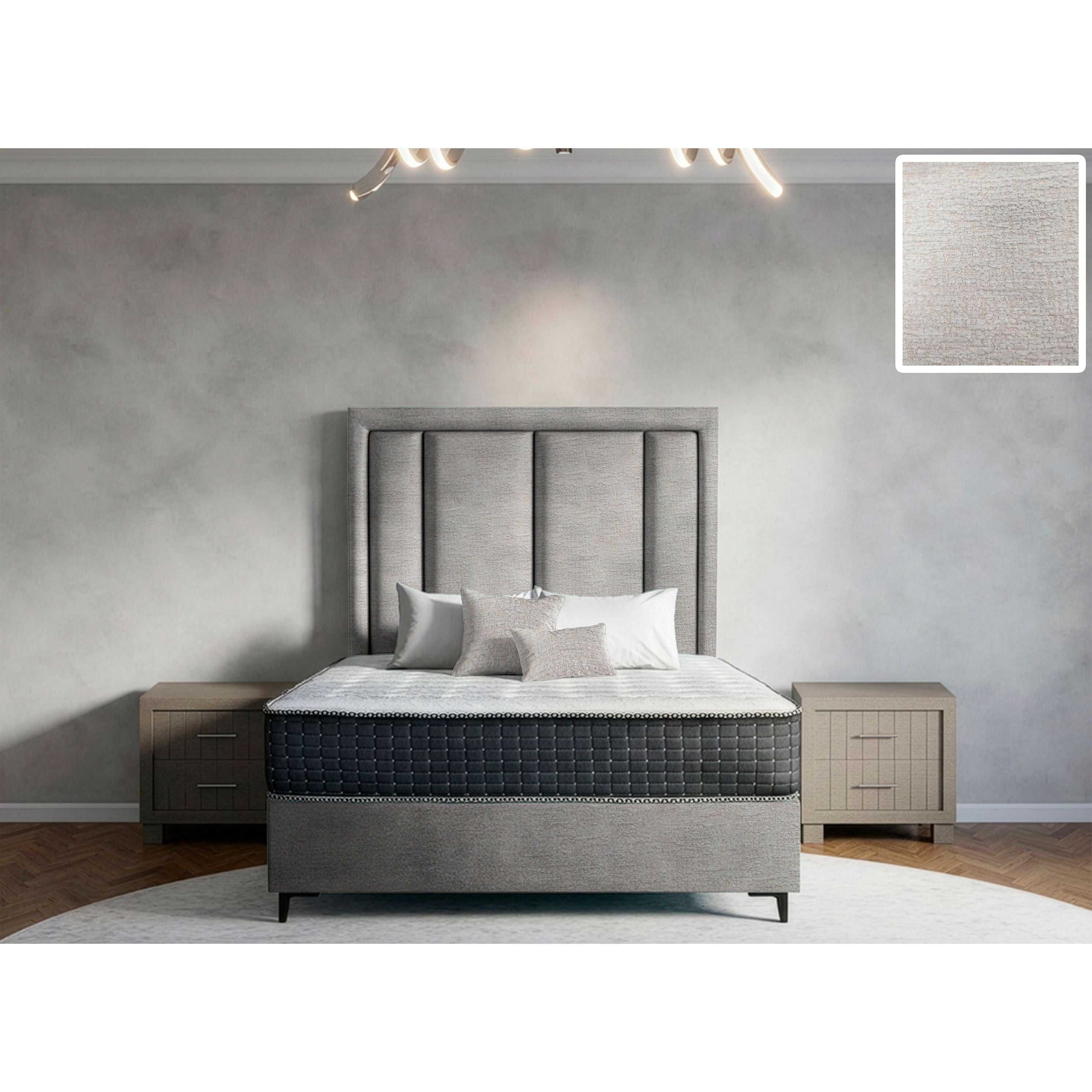 Axton Rimline Bed and Headboard