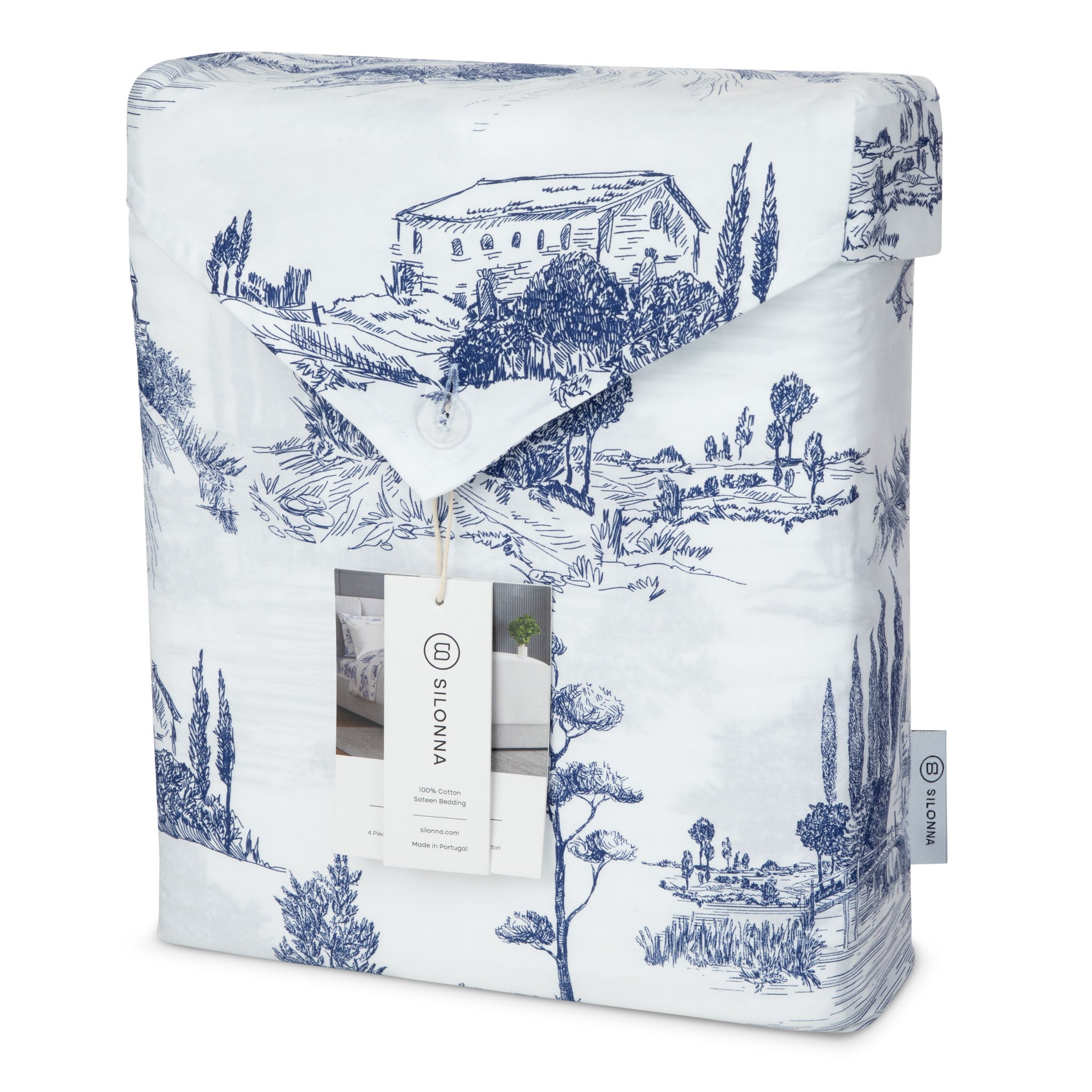 The Paris Duvet Cover Bedding Set - Cobalt Blue