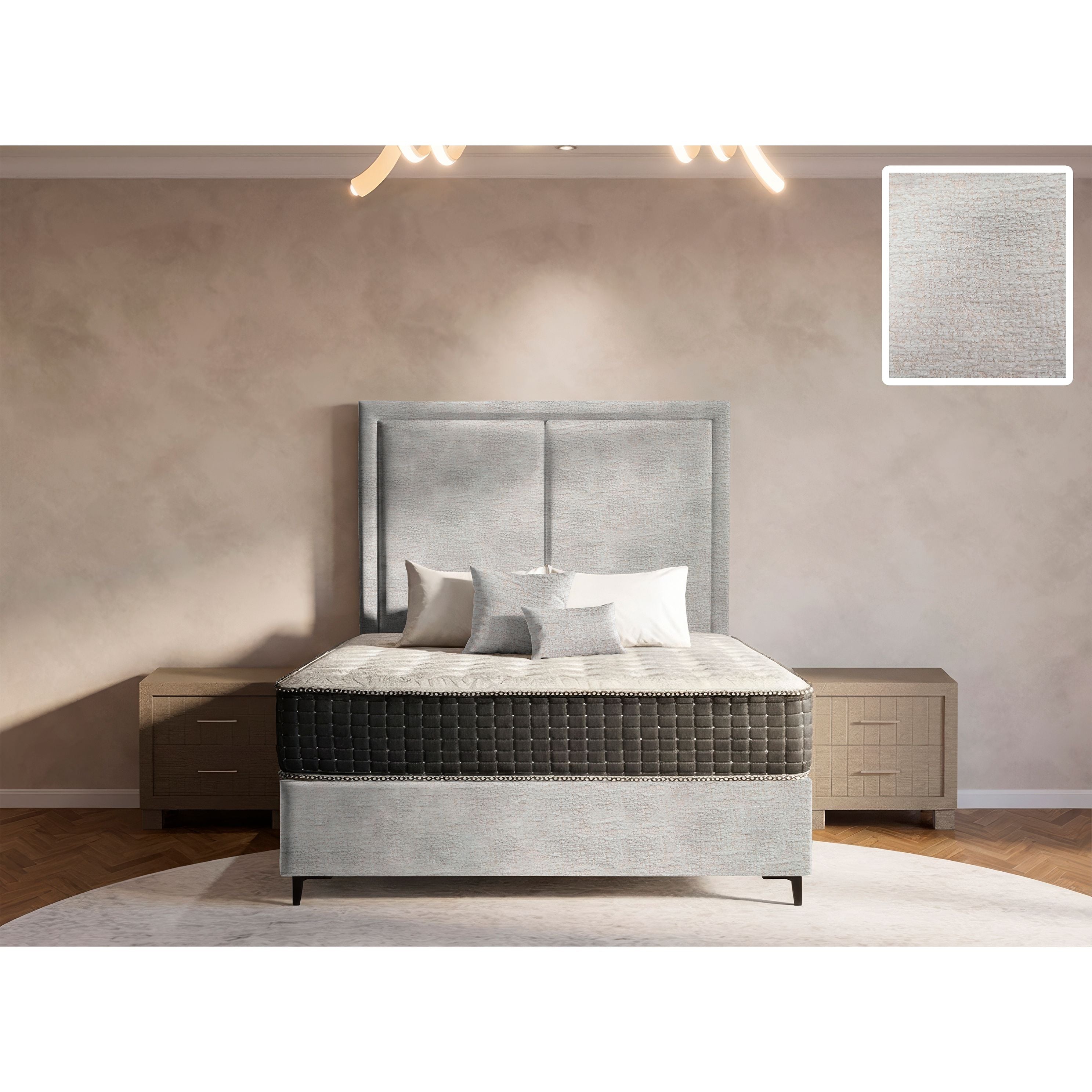 Ontario Rimline Bed and Headboard