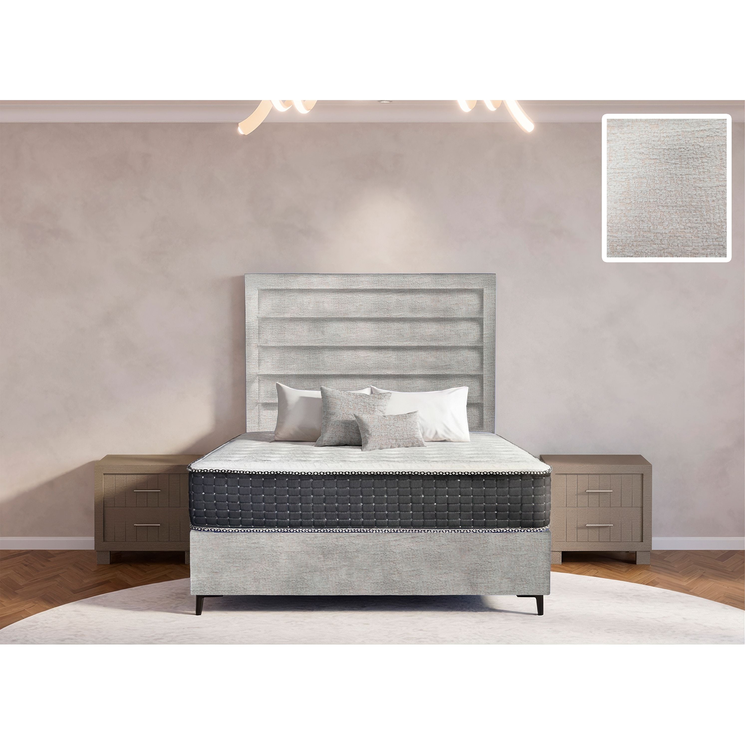 Oxford Rimline Bed and Headboard