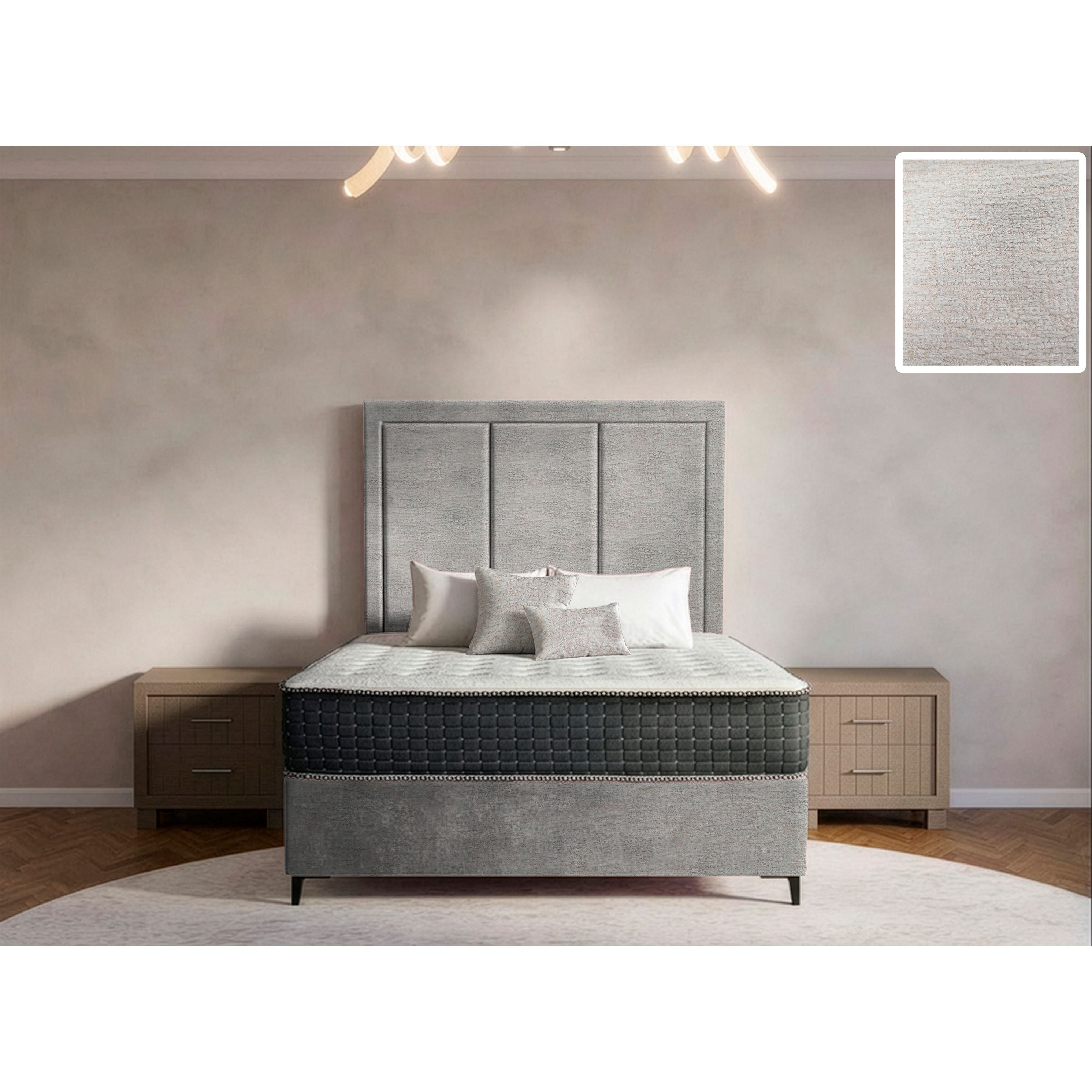 Arlington Rimline Bed and Headboard