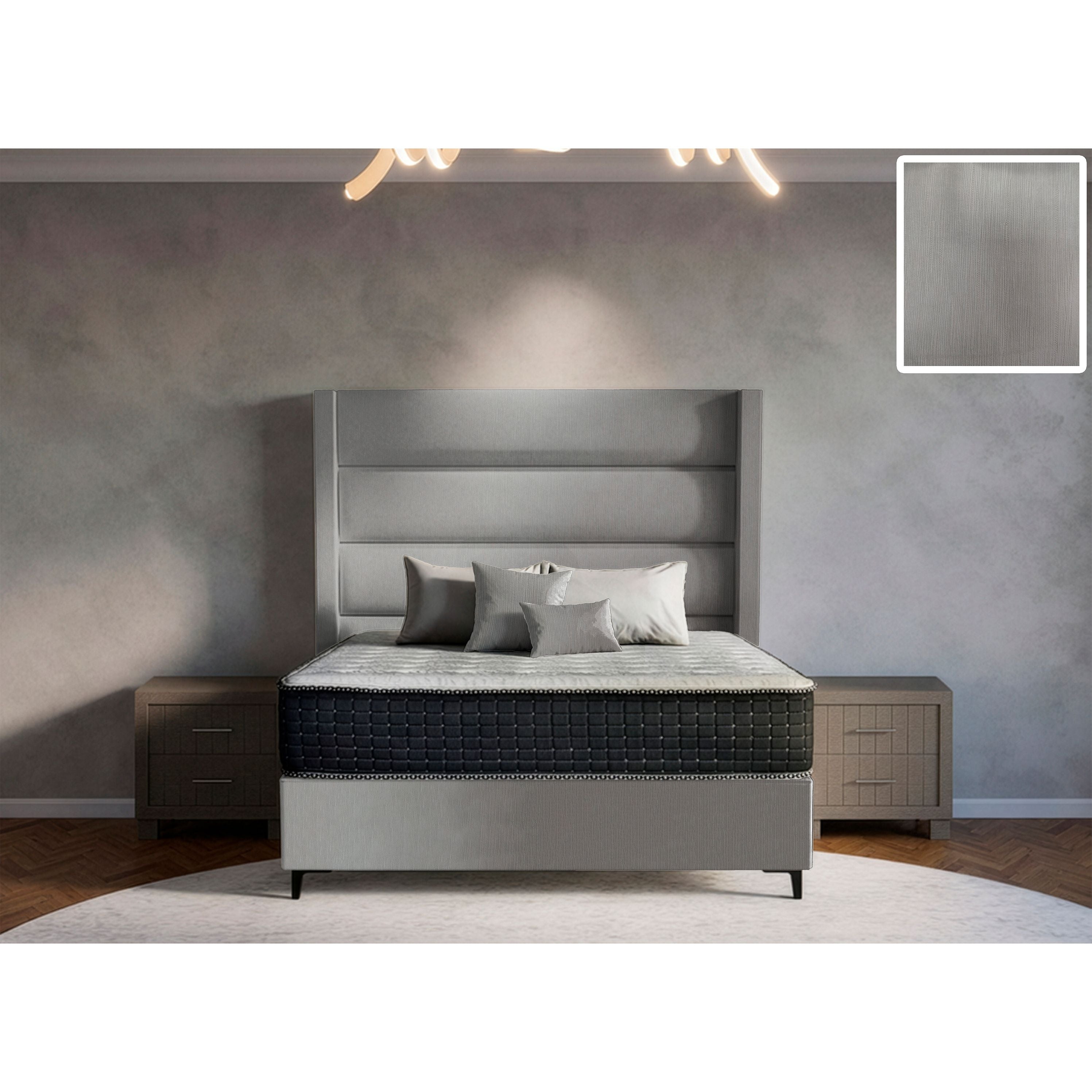 Concord Side Wings Bed and Headboard