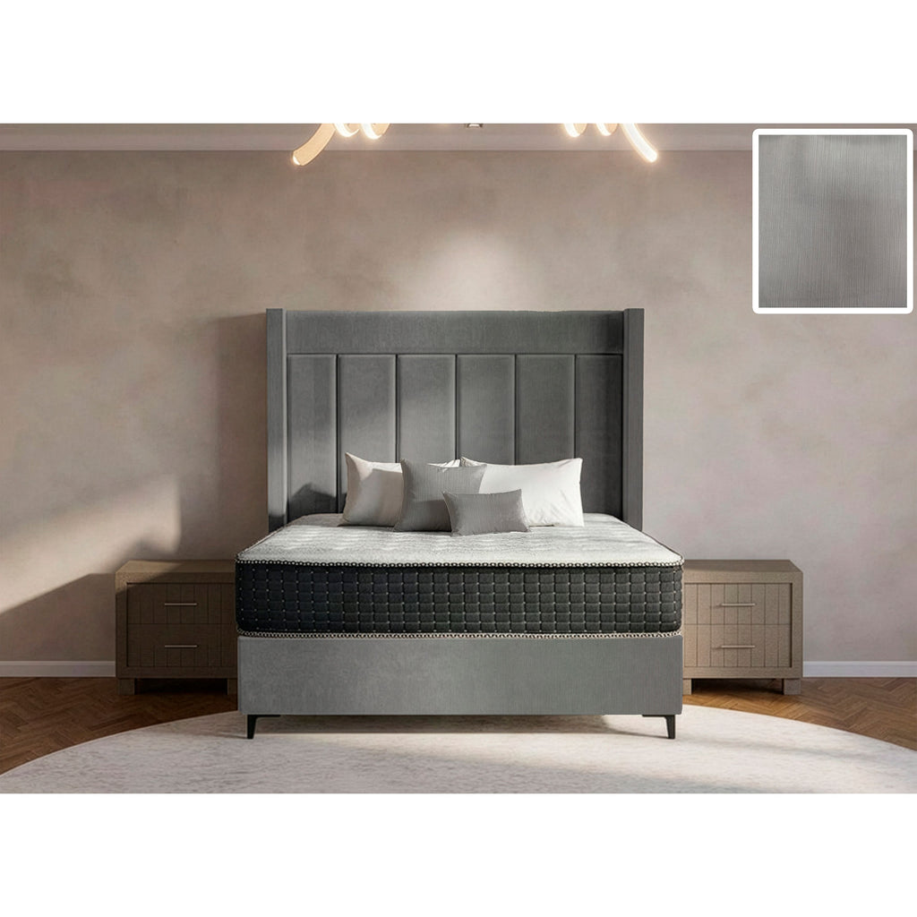 Luxeloom Side Wings Bed and Headboard