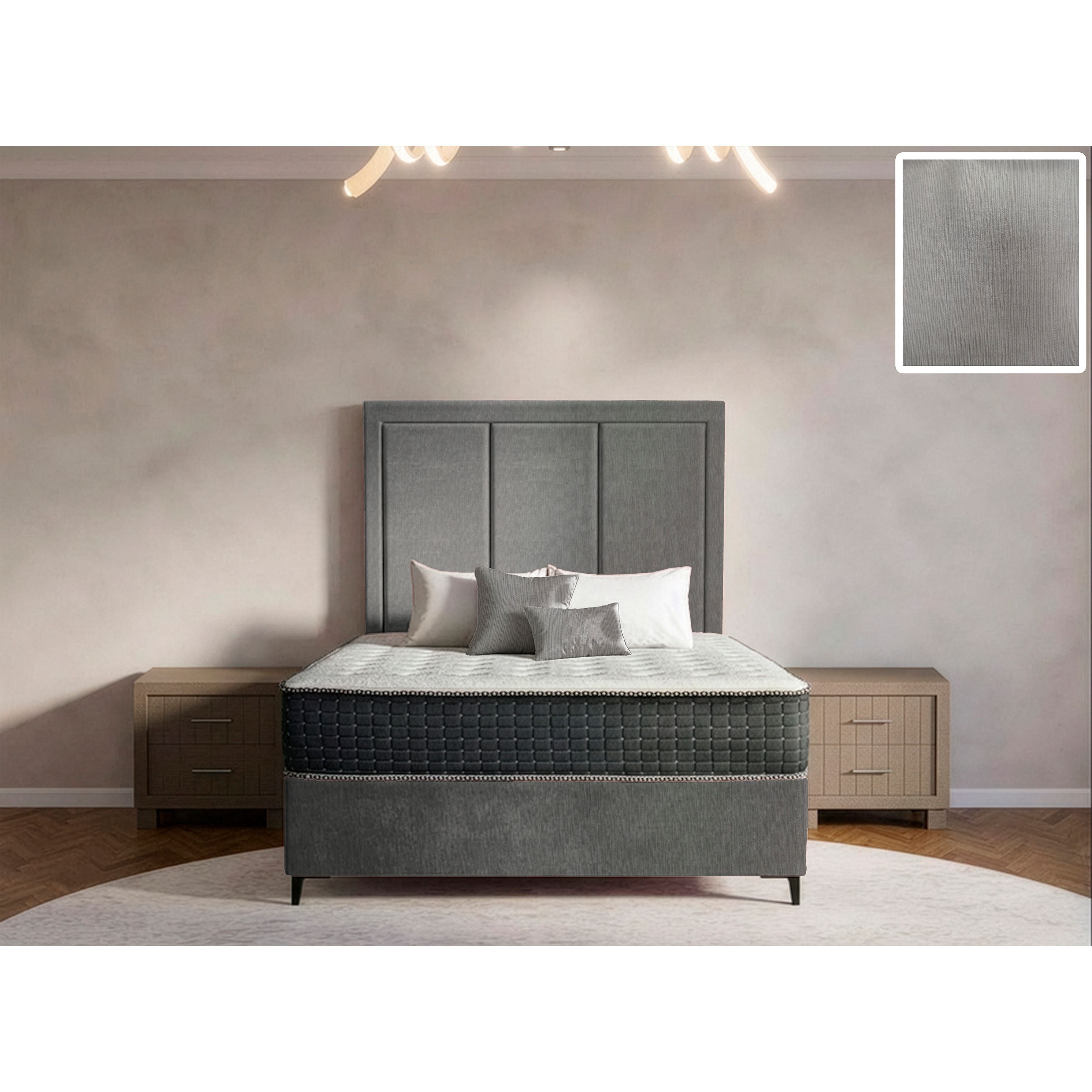 Arlington Rimline Bed and Headboard