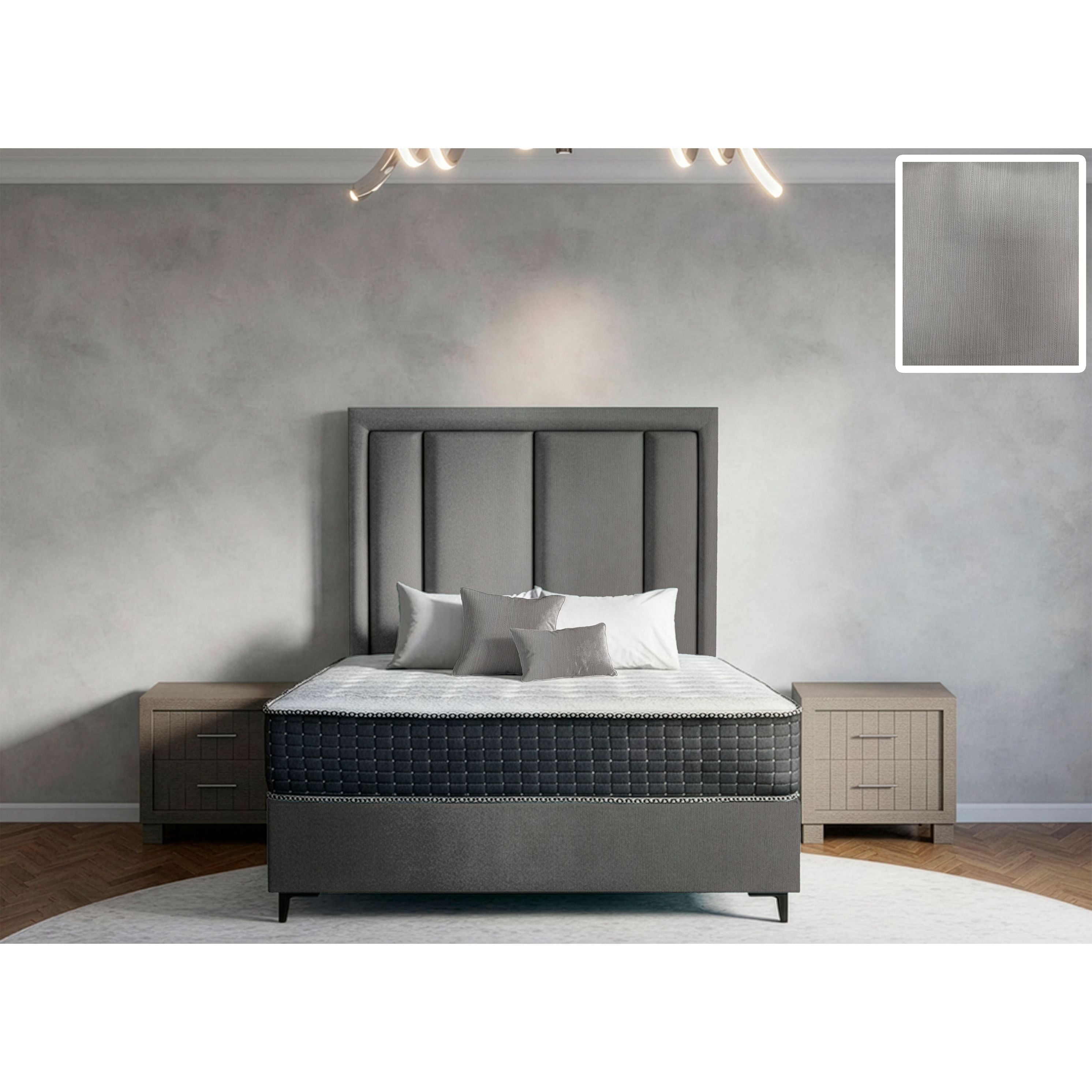 Axton Rimline Bed and Headboard
