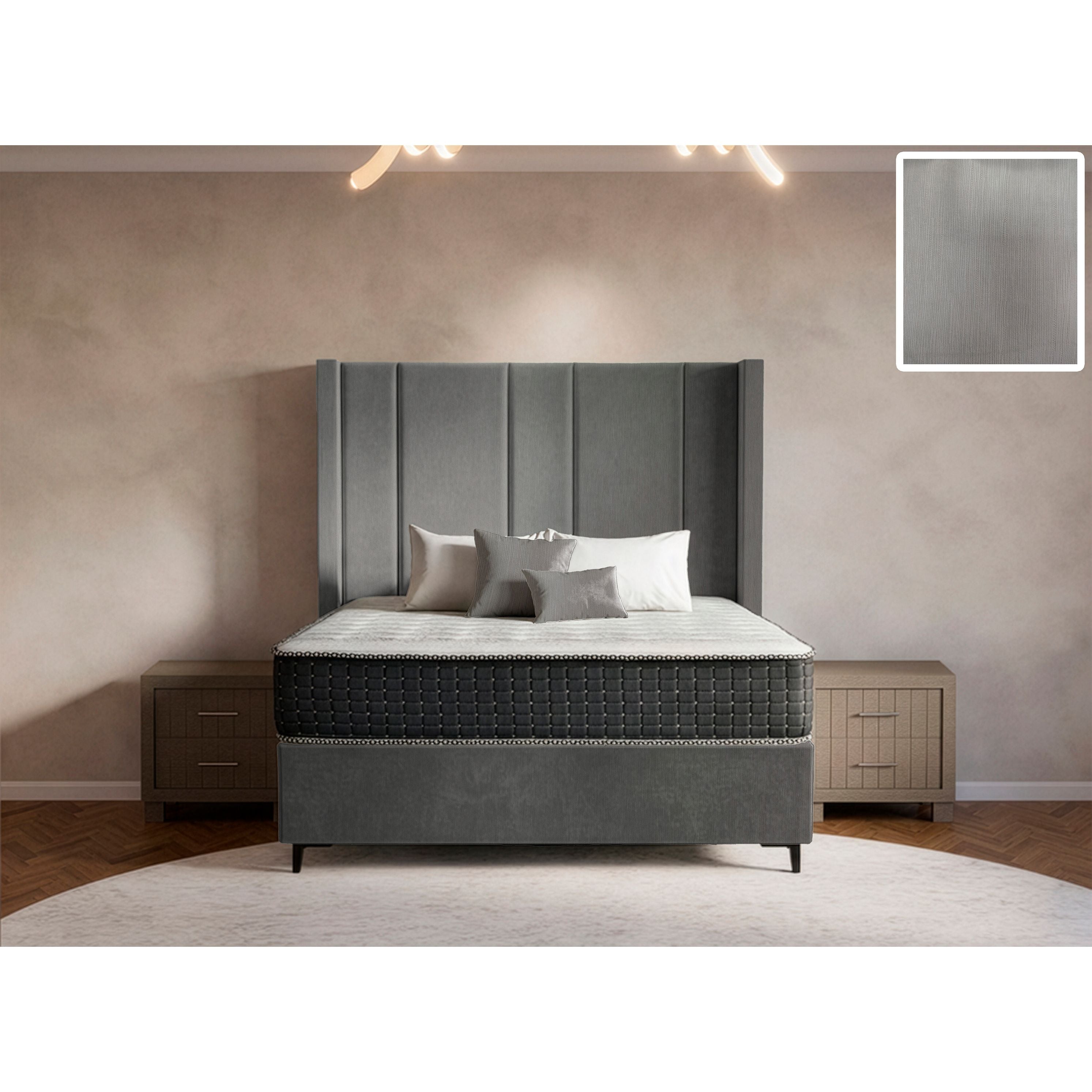 Prestige Side Wings Bed and Headboard