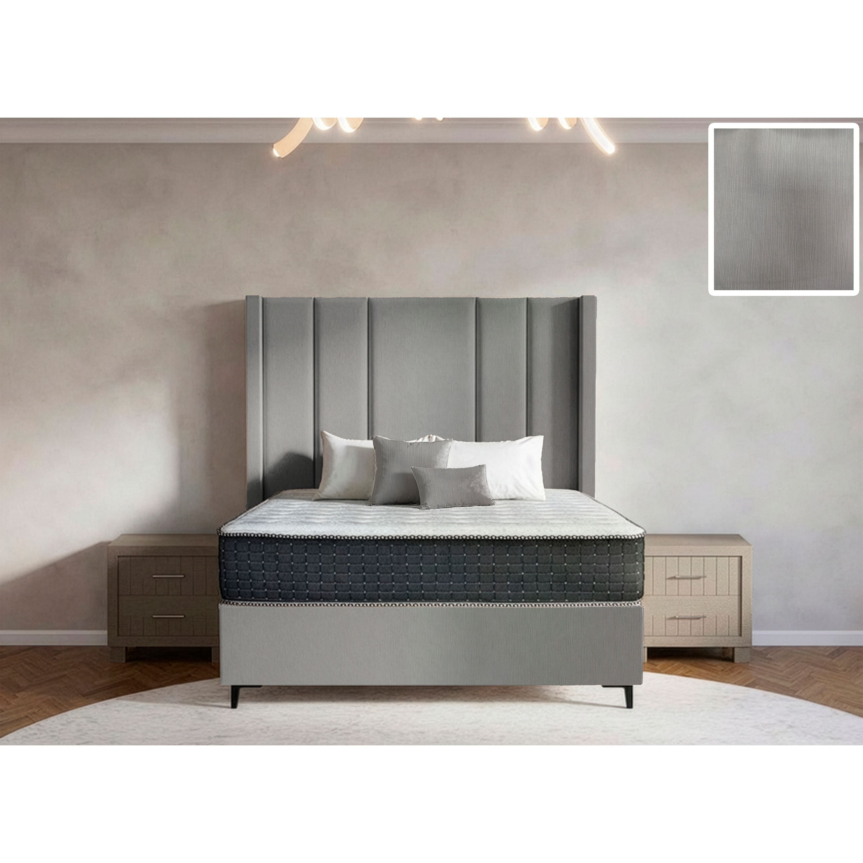 Windsor Side Wings Bed and Headboard