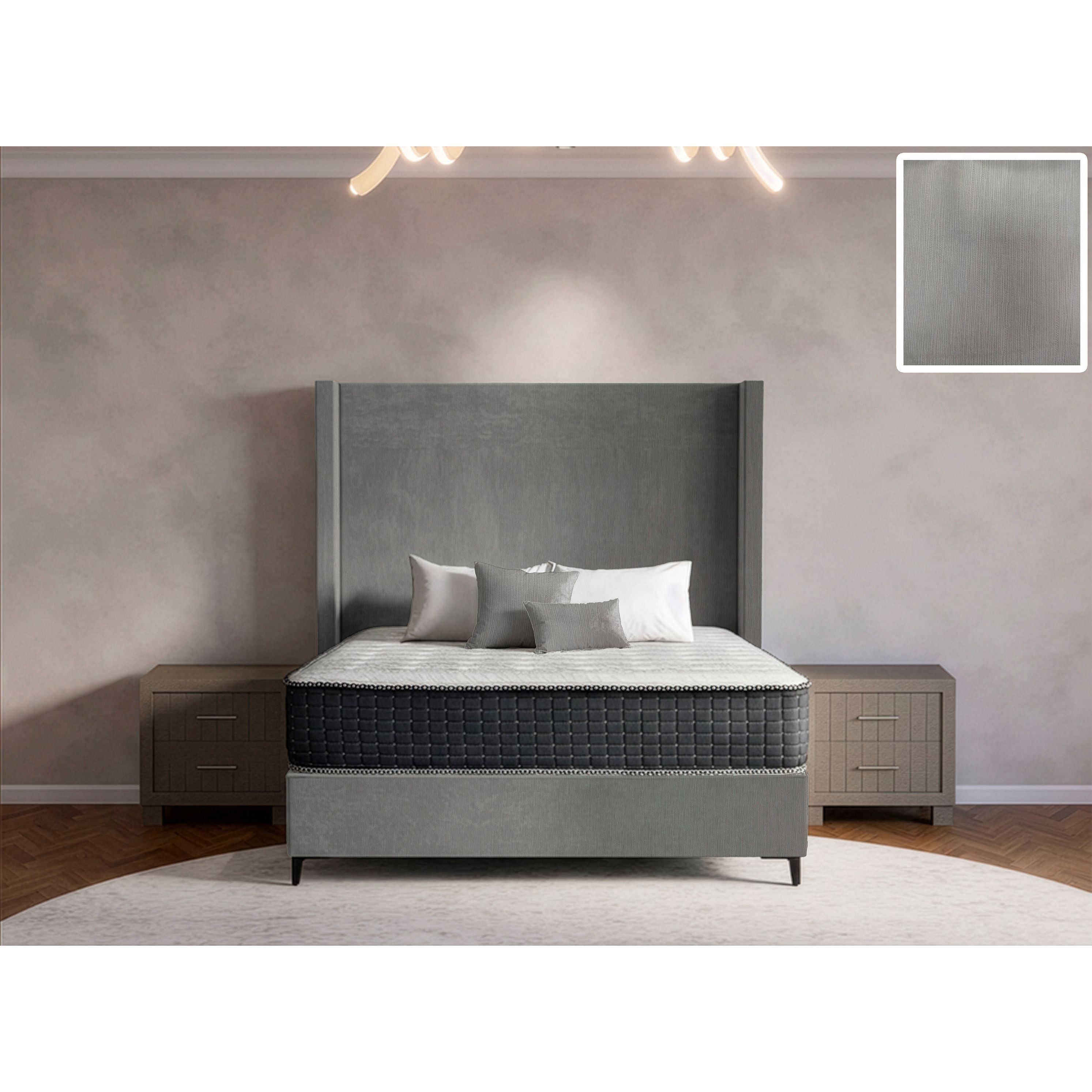 Orlando Side Wings Bed and Headboard