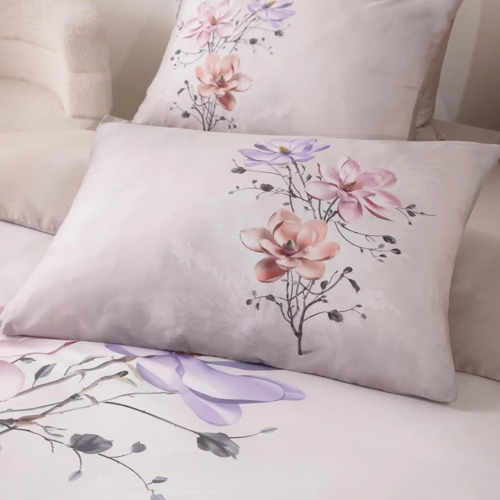 Petal'e Luxe Taupe Duvet Cover Bedding Set
