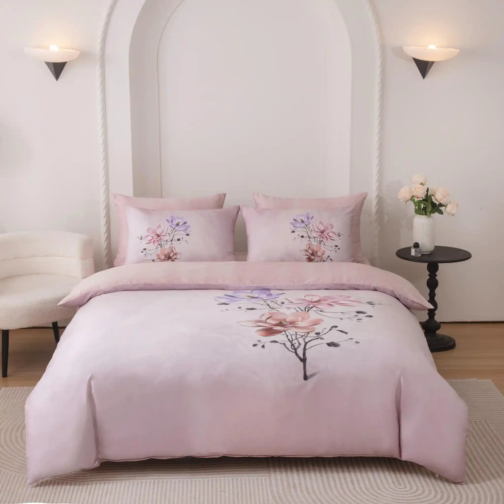 Petal'e Luxe Rose Duvet Cover Bedding Set