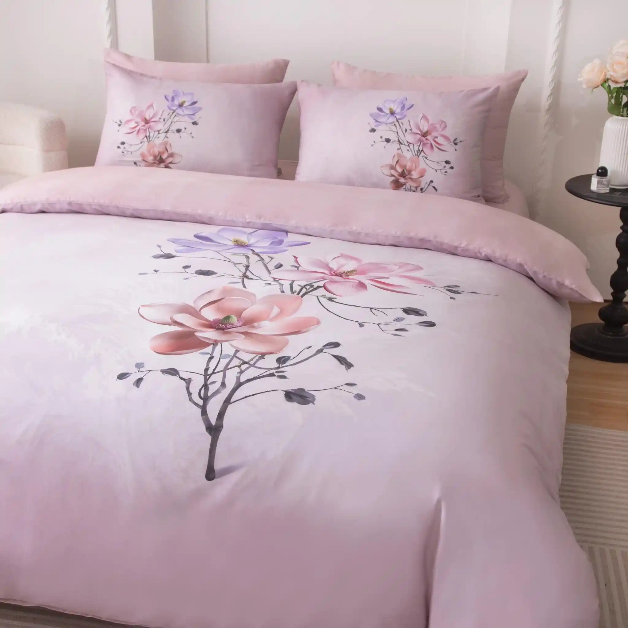 Petal'e Luxe Rose Duvet Cover Bedding Set