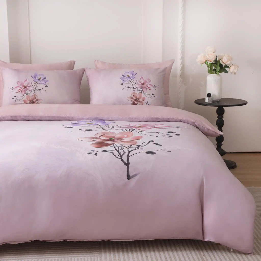 Petal'e Luxe Rose Duvet Cover Bedding Set