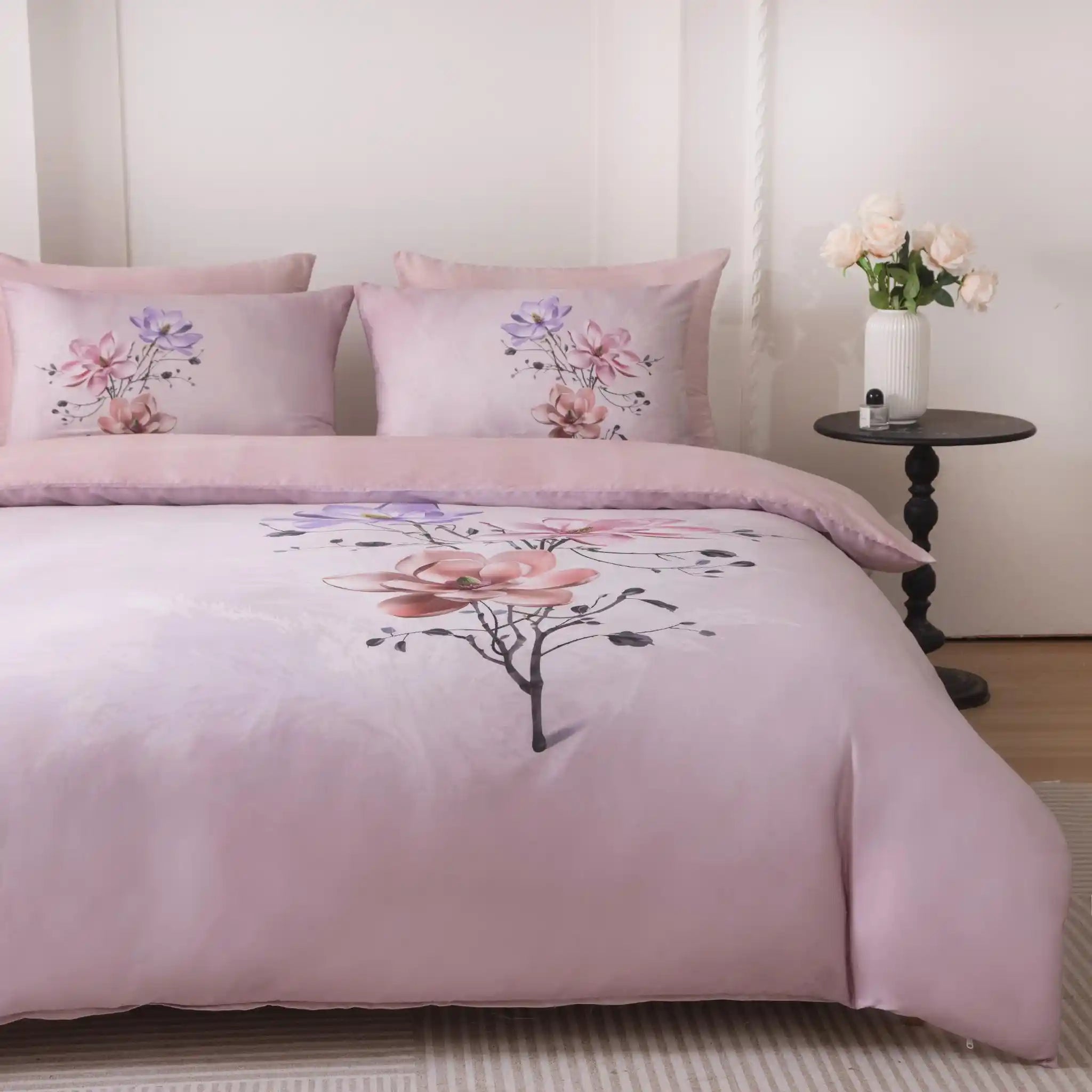 Petal'e Luxe Rose Duvet Cover Bedding Set