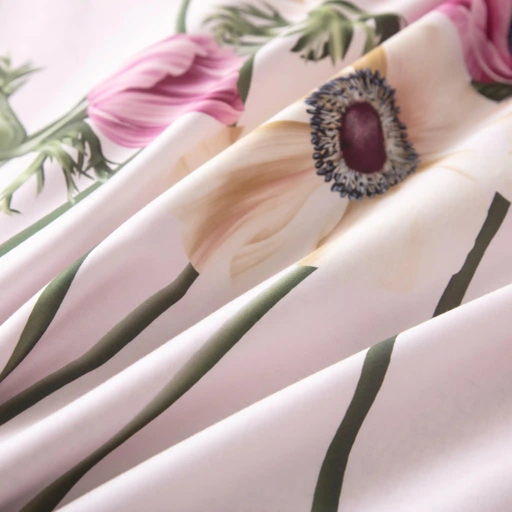 Royal Garden Pink Duvet Cover Bedding Set