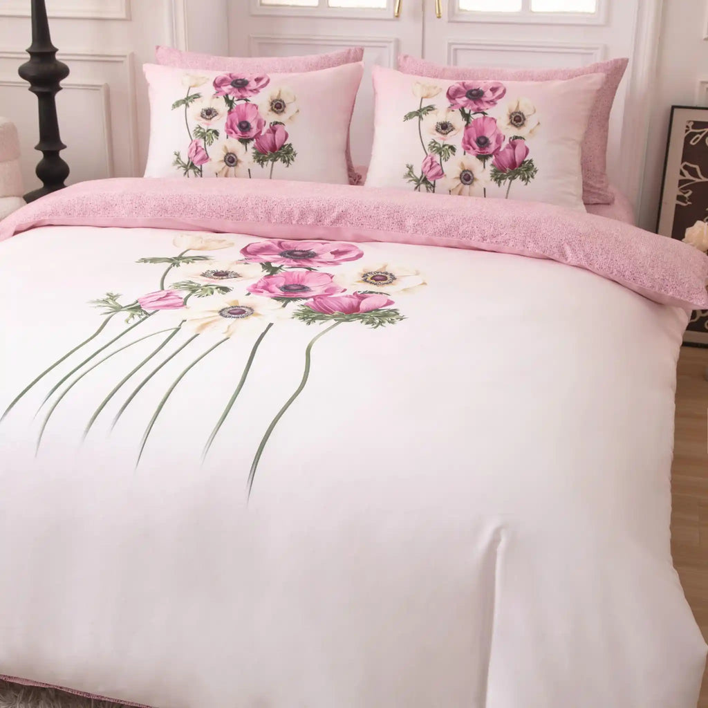 Royal Garden Pink Duvet Cover Bedding Set