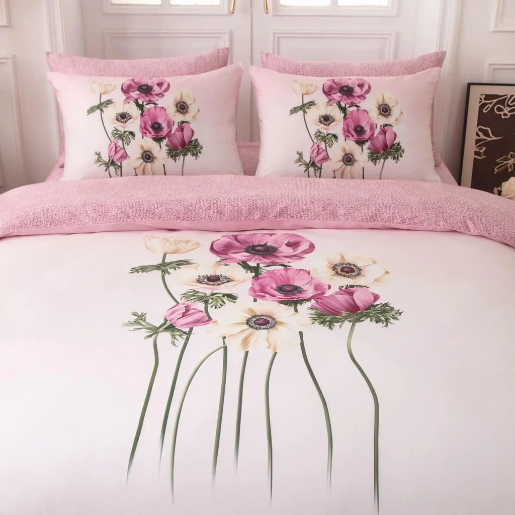 Royal Garden Pink Duvet Cover Bedding Set