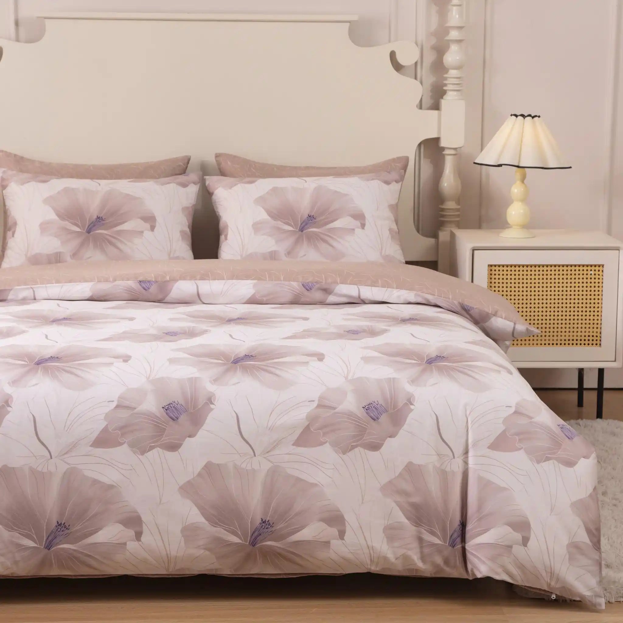 Expresso Bloom Duvet Cover Bedding Set