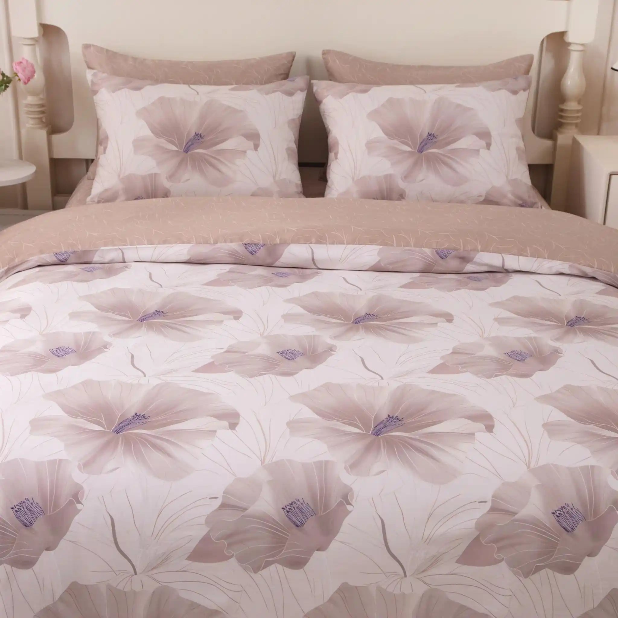 Expresso Bloom Duvet Cover Bedding Set
