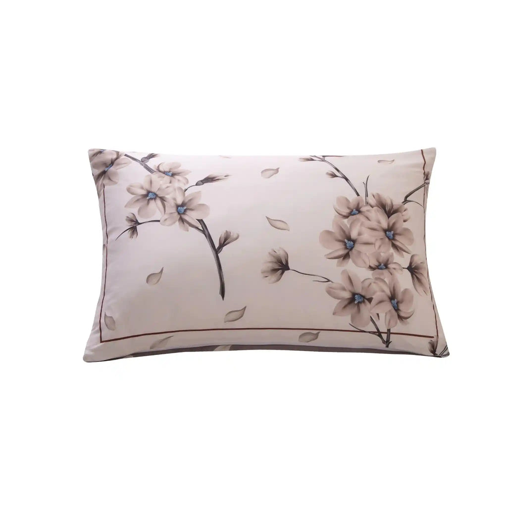 Blanc Blossom Taupe Duvet Cover Bedding Set
