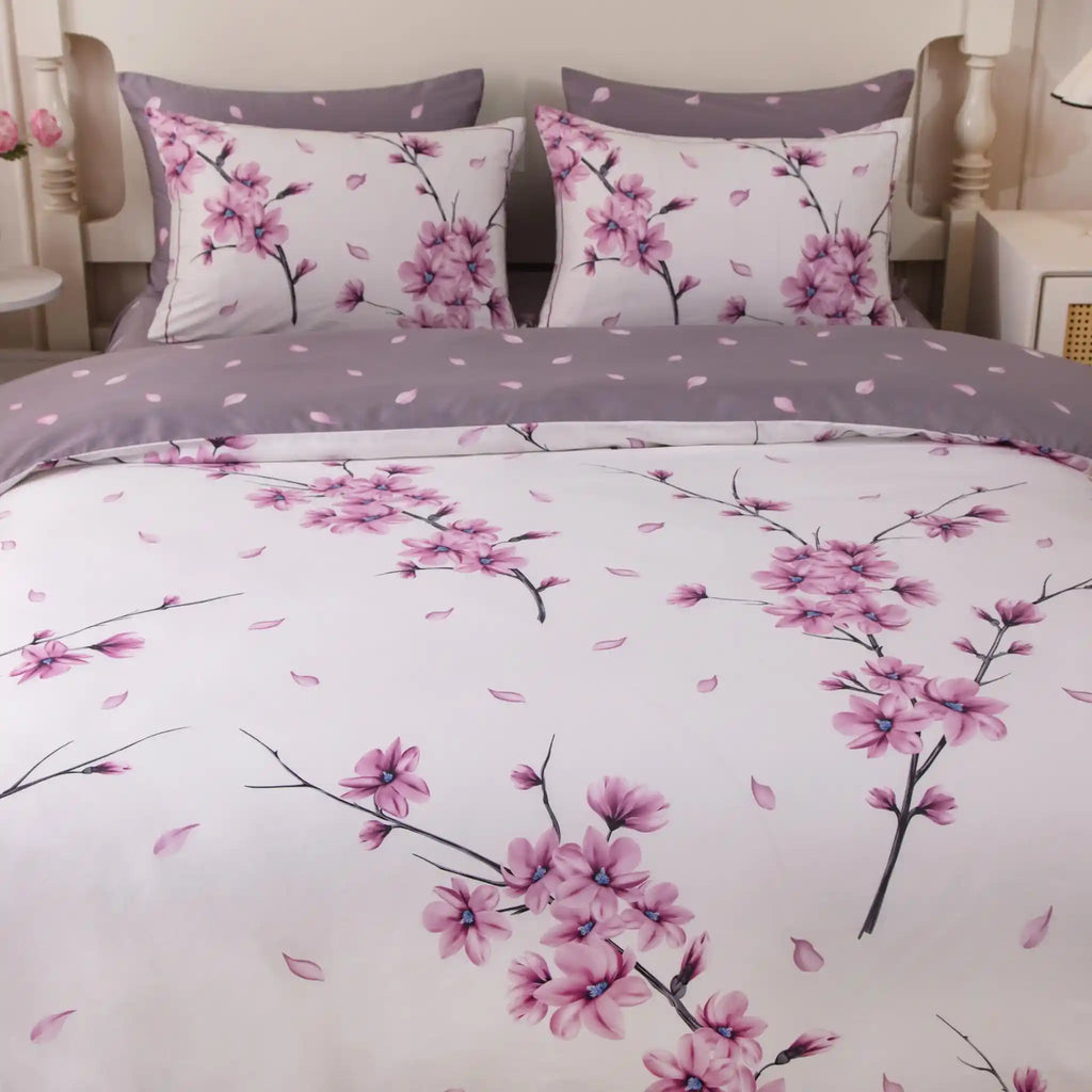 Blanc Blossom Pink Duvet Cover Bedding Set