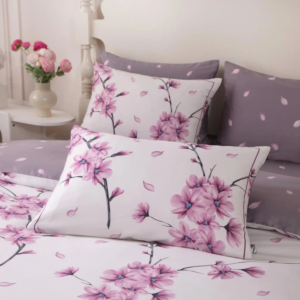 Blanc Blossom Pink Duvet Cover Bedding Set