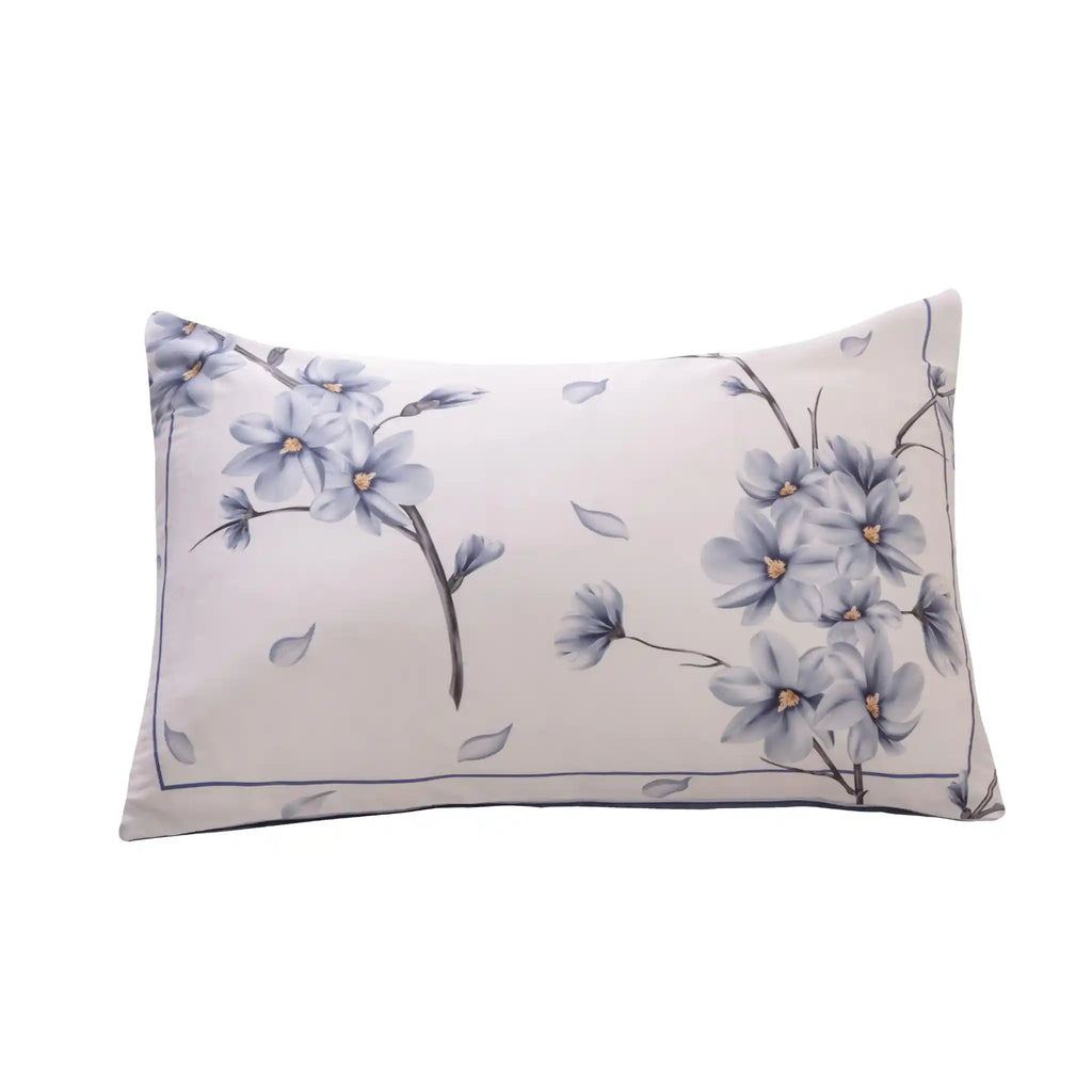 Blanc Blossom Blue Duvet Cover Bedding Set