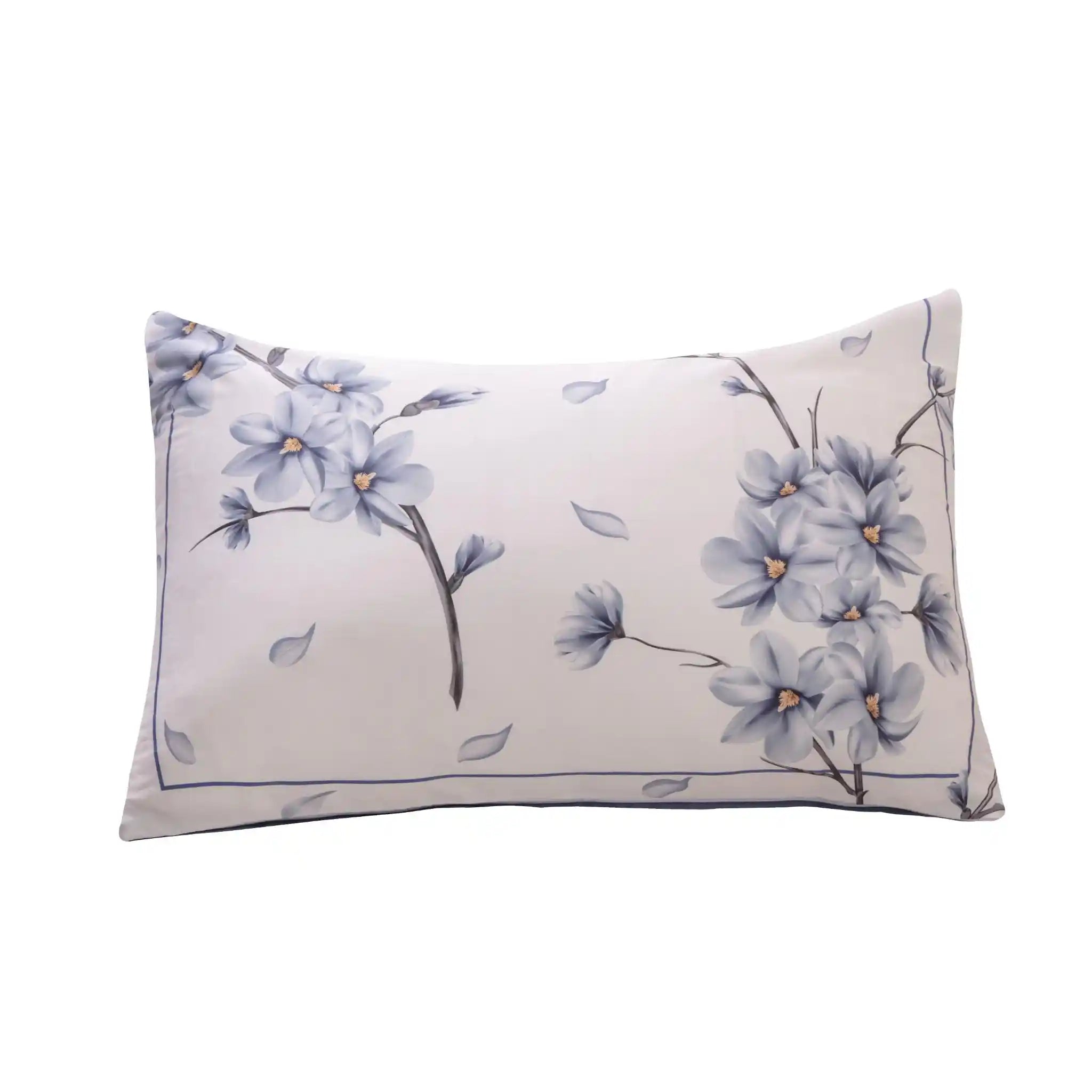 Blanc Blossom Blue Duvet Cover Bedding Set