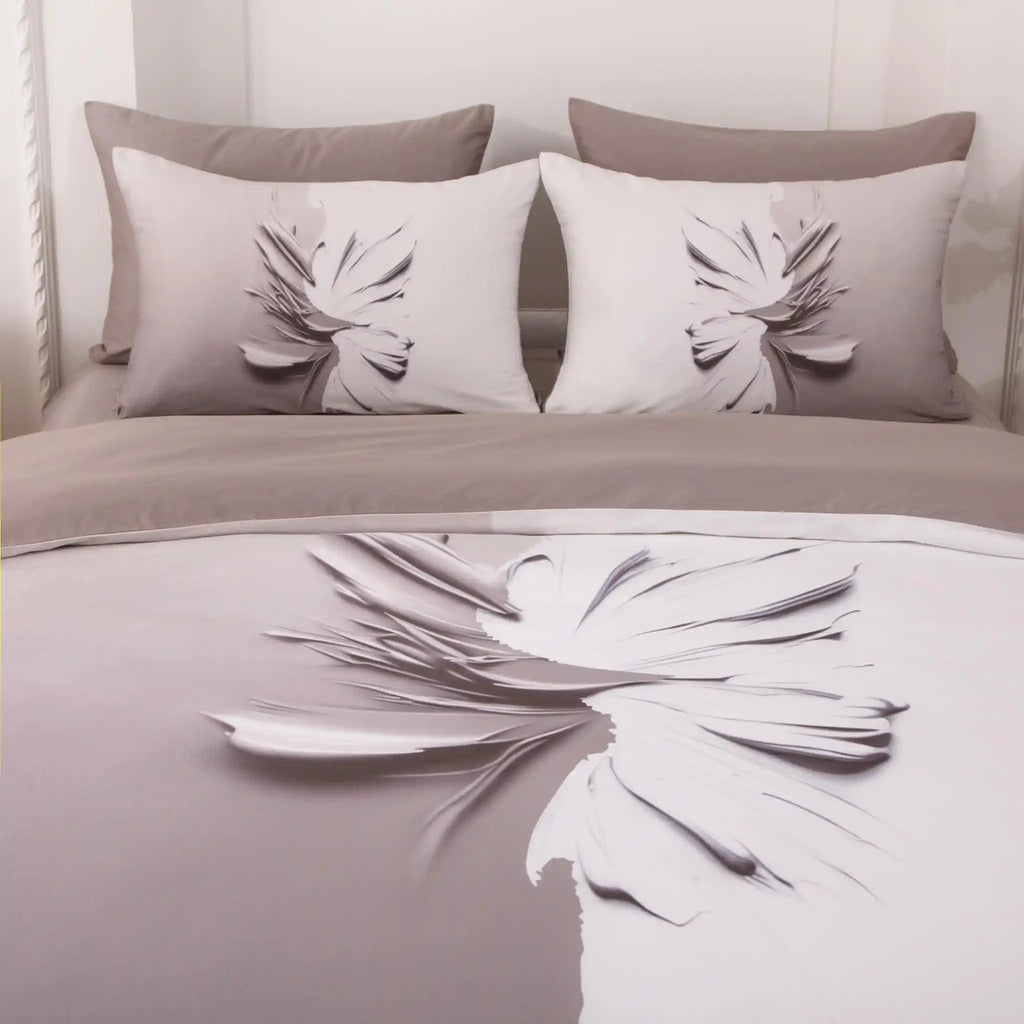 Seven Seas Beige Duvet Cover Bedding Set