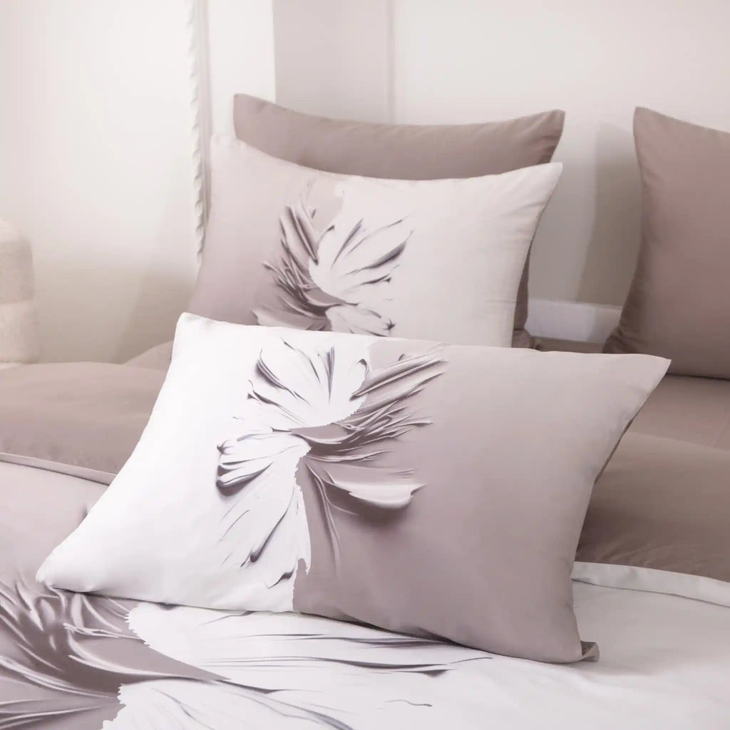 Seven Seas Beige Duvet Cover Bedding Set