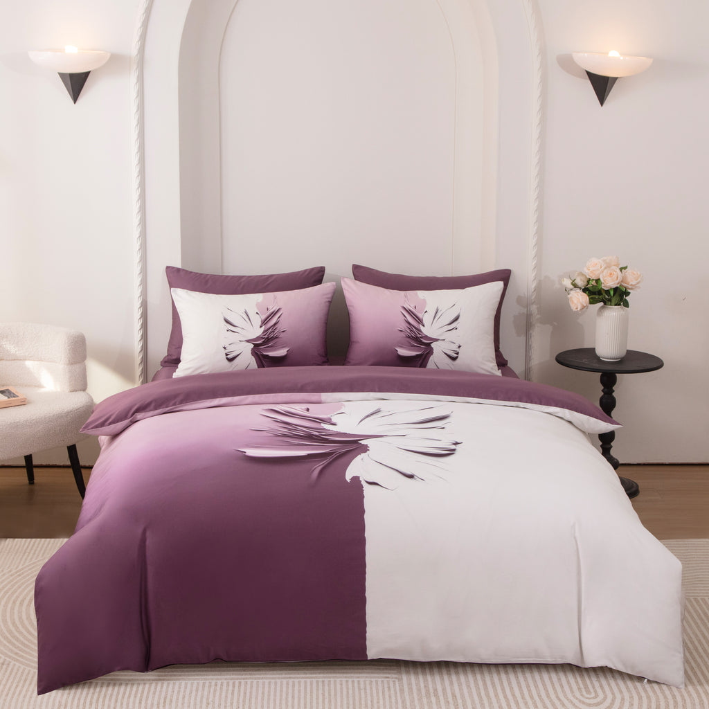 Seven Seas Burgundy Duvet Cover Bedding Set