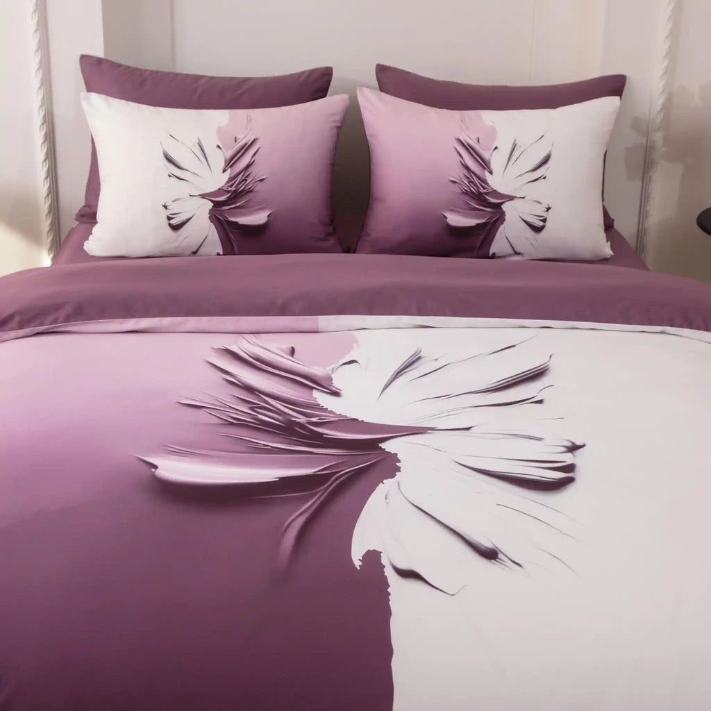 Seven Seas Burgundy Duvet Cover Bedding Set