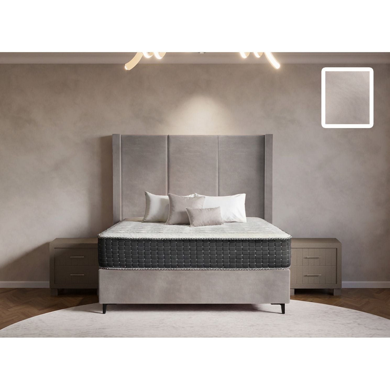 Arlington Side Wings Bed and Headboard