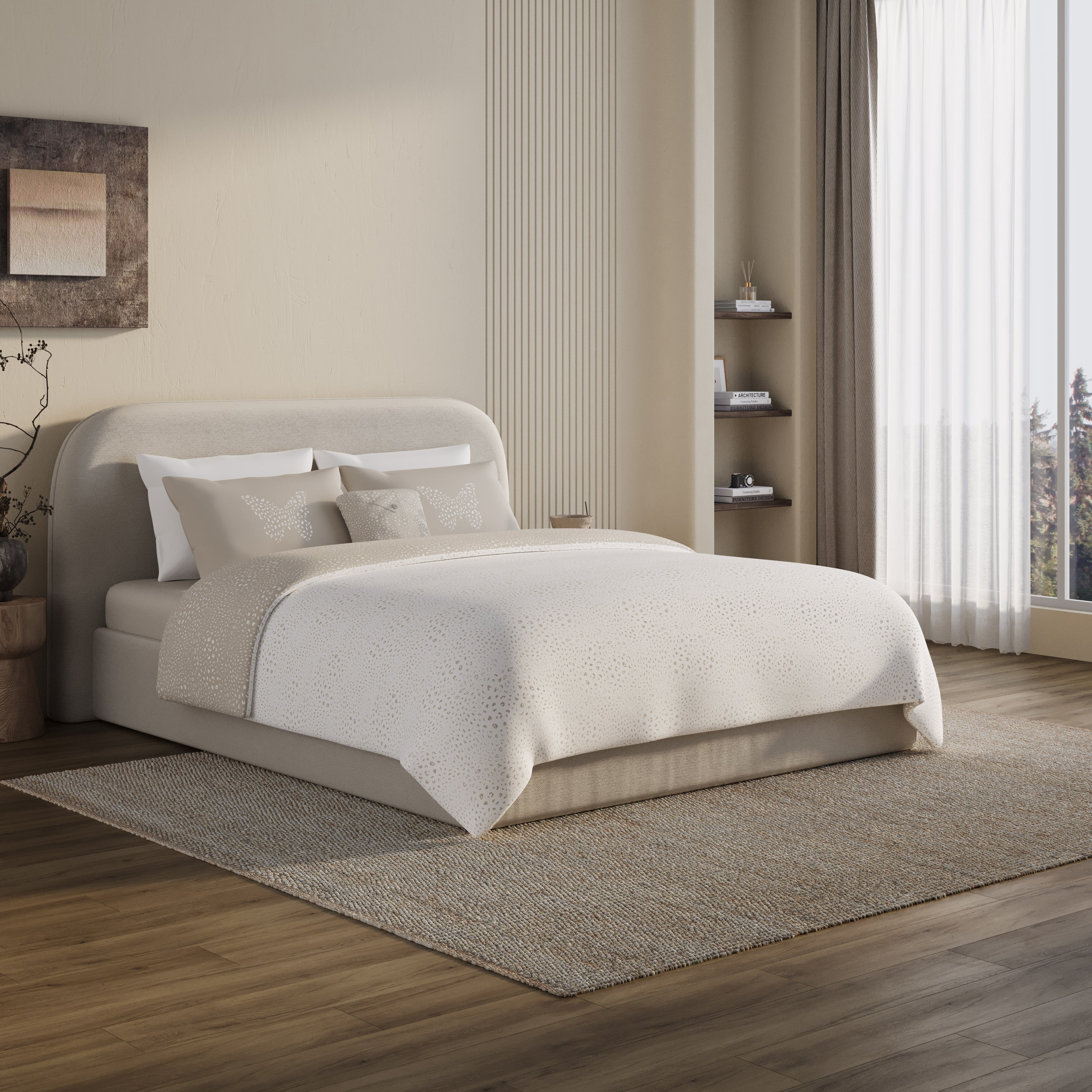 The Sierra Duvet Cover Bedding Set - Sand