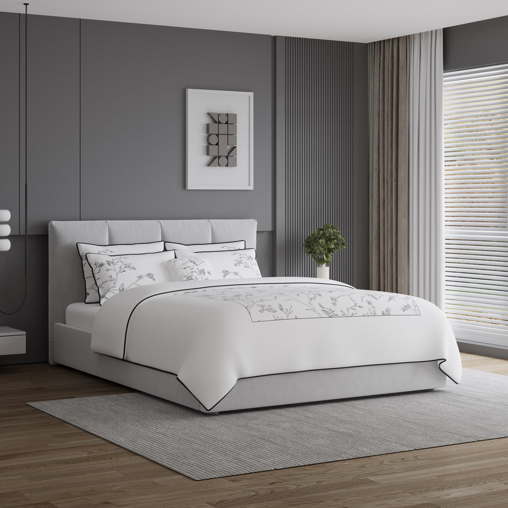 The Woodstock Duvet Cover Bedding Set - Charcoal
