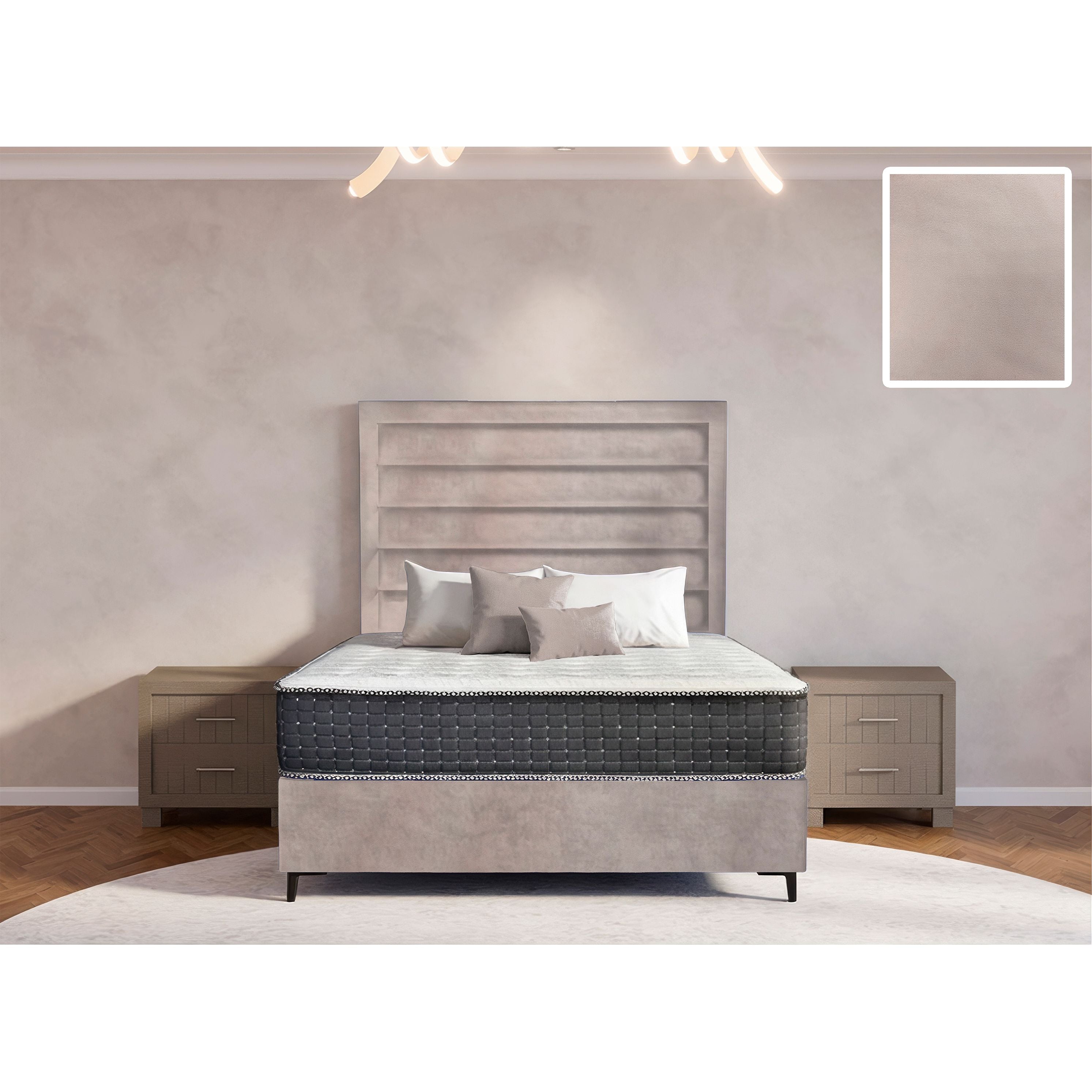 Oxford Rimline Bed and Headboard