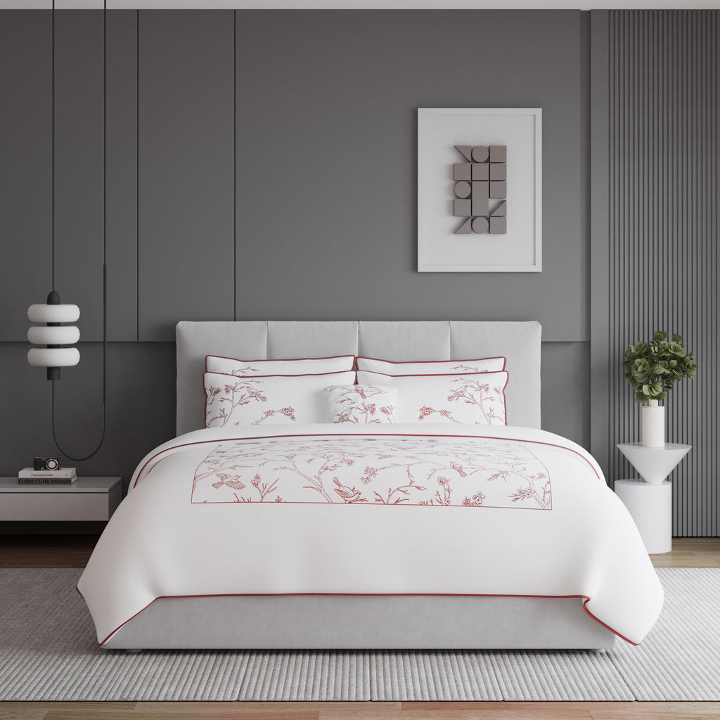 The Woodstock Duvet Cover Bedding Set - Mulberry