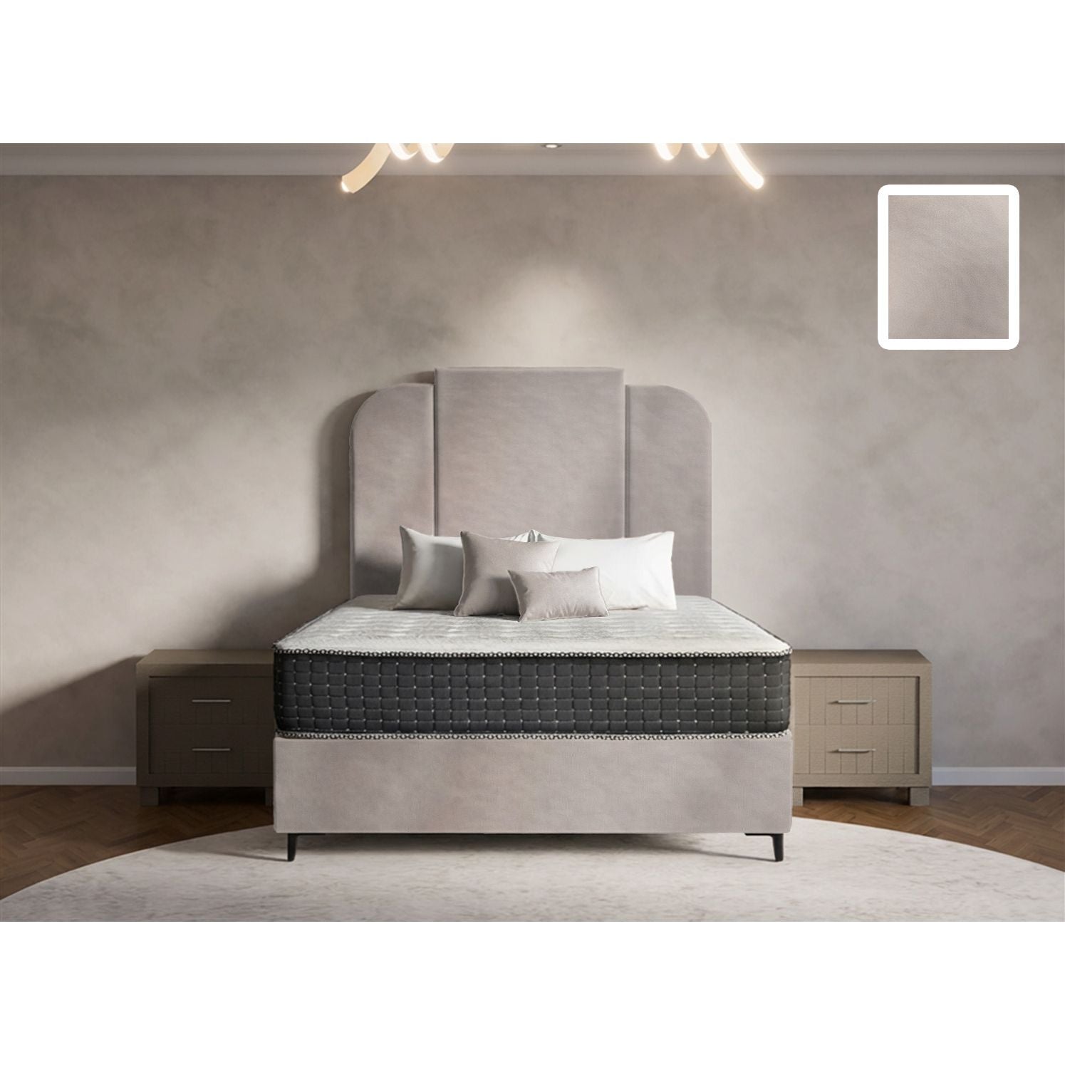 Wave Heritage Bed and Headboard