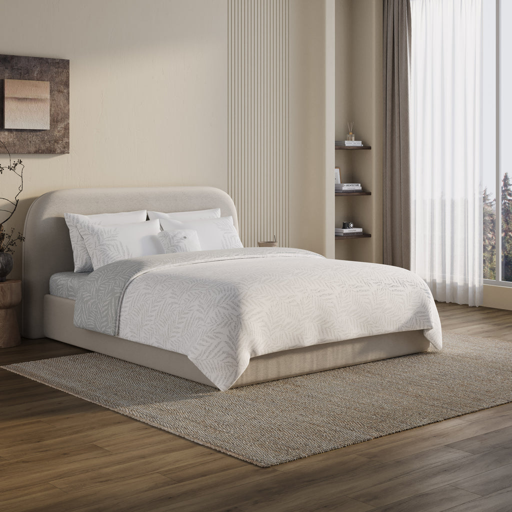 The Maui Duvet Cover Bedding Set - Fog
