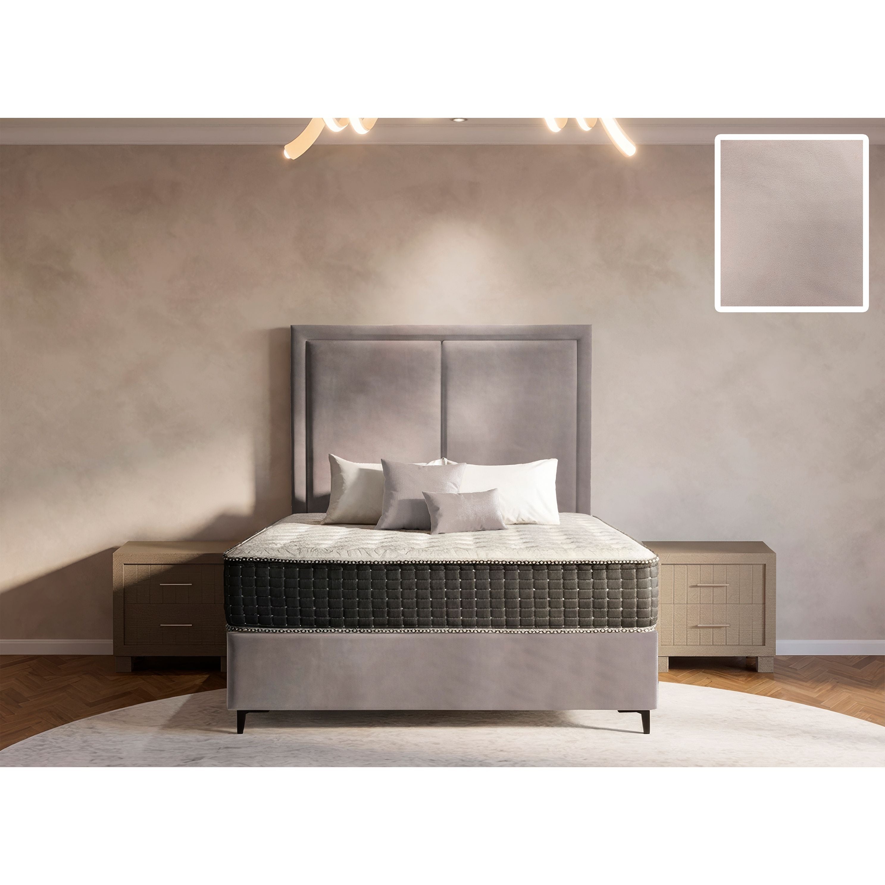 Ontario Rimline Bed and Headboard