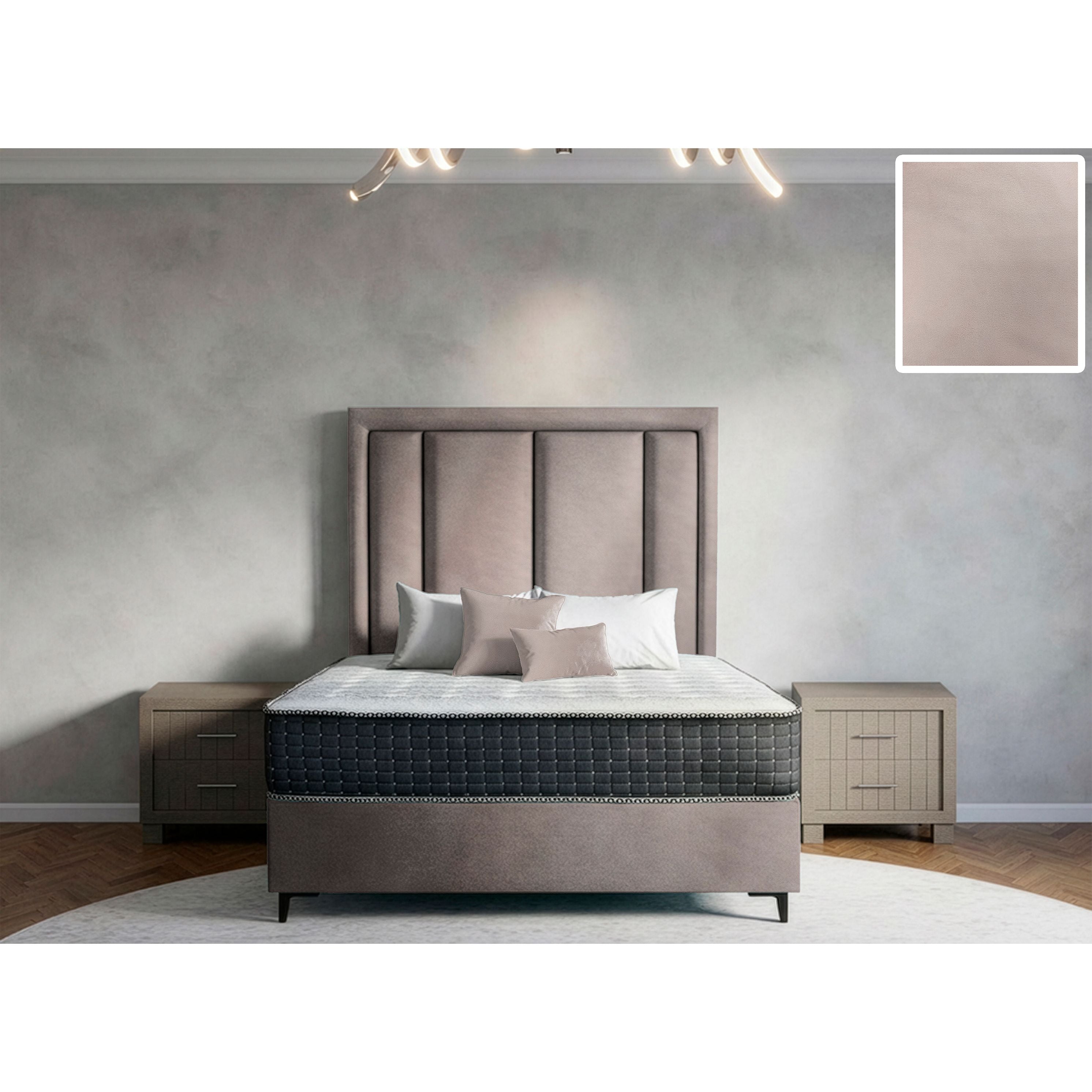 Axton Rimline Bed and Headboard