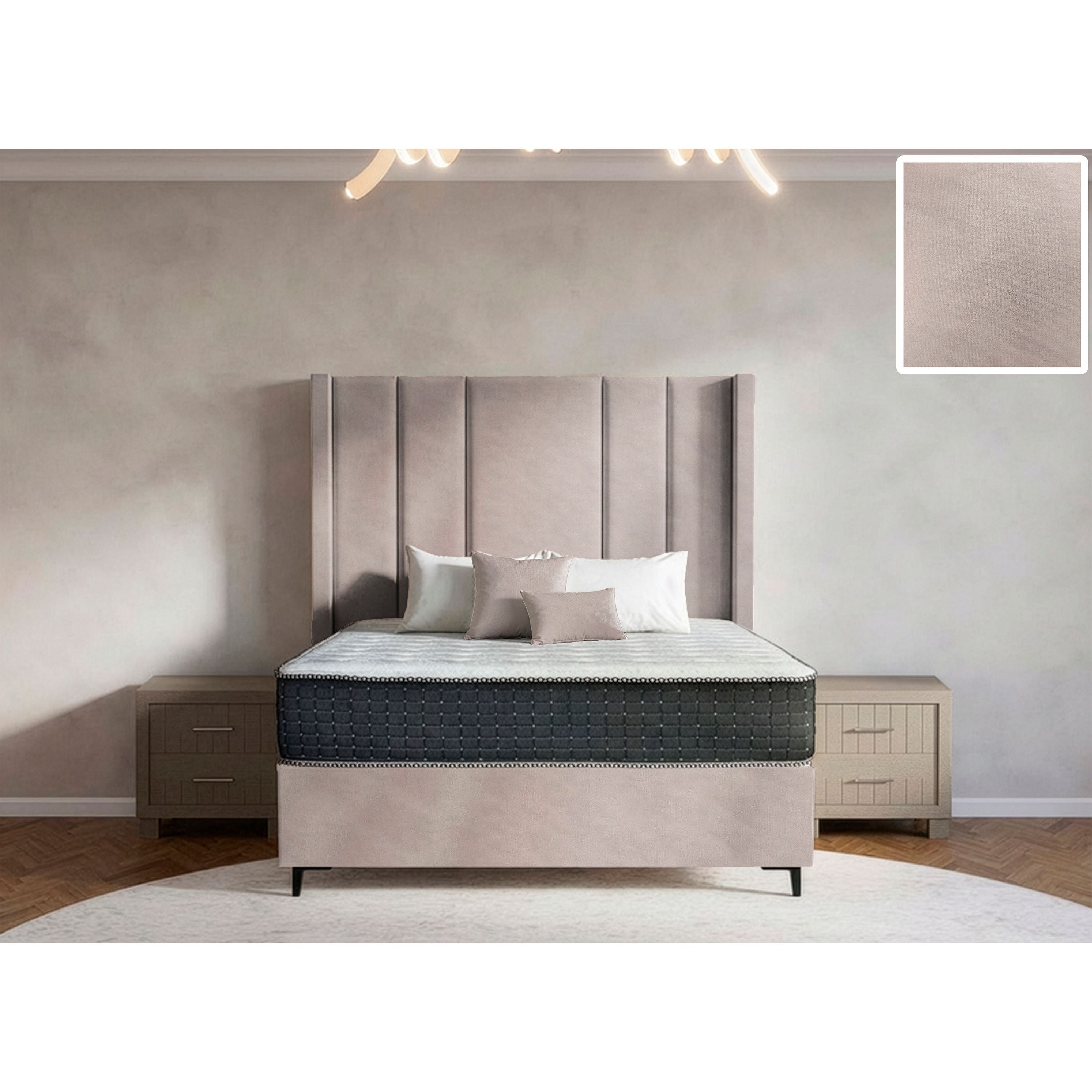 Windsor Side Wings Bed and Headboard