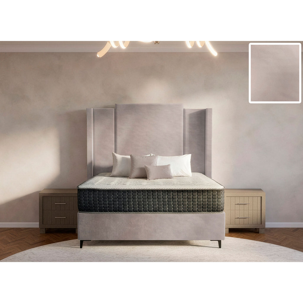 Wave Side Wings Bed and Headboard