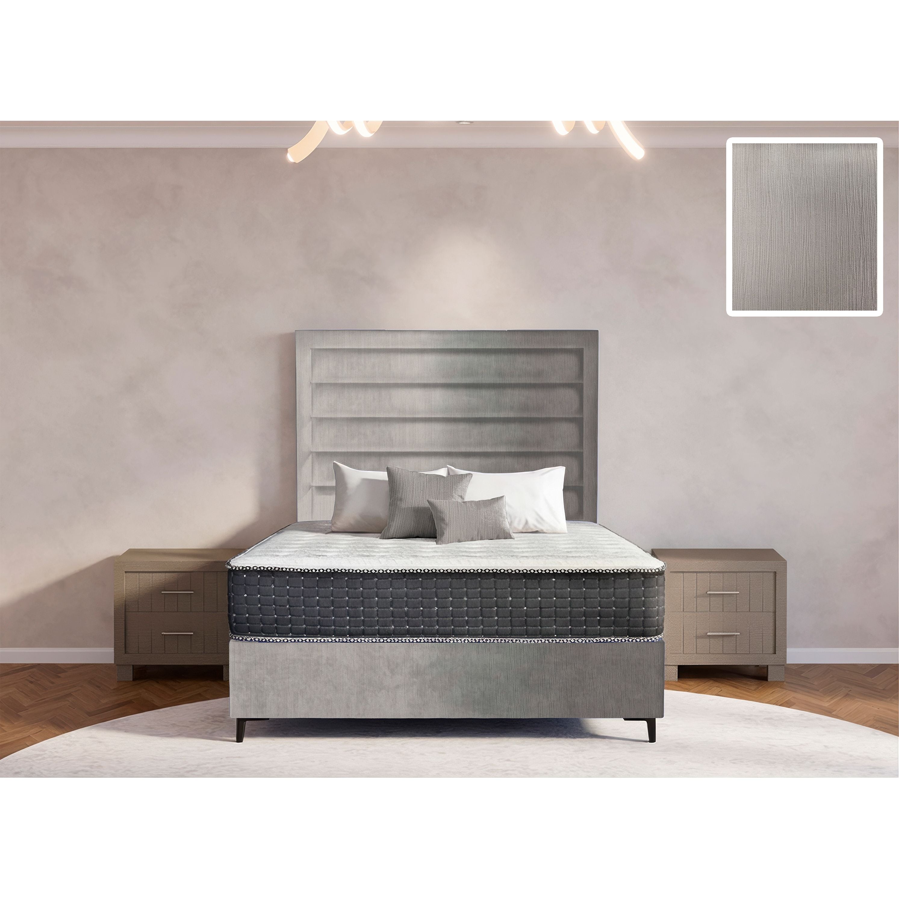 Oxford Rimline Bed and Headboard