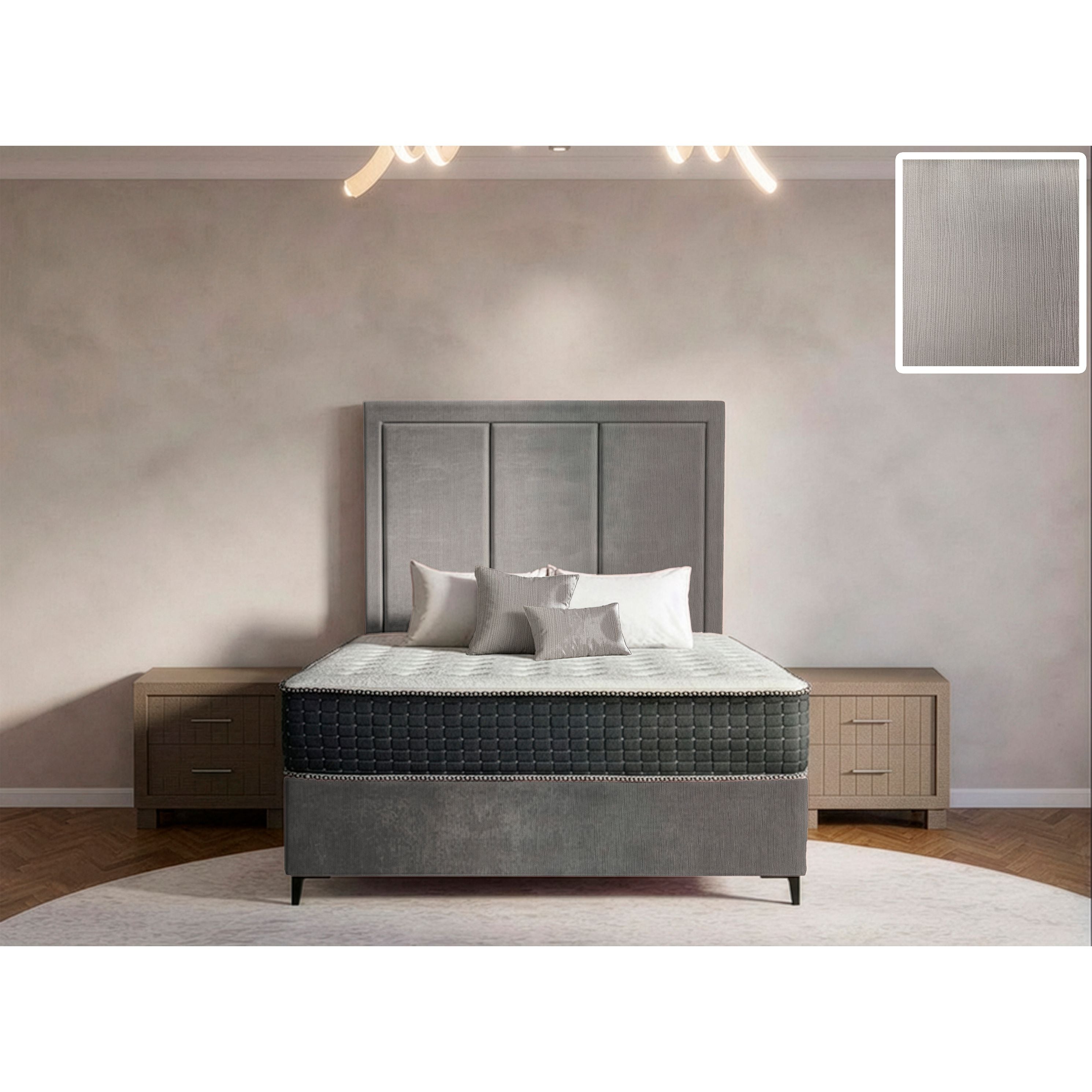 Arlington Rimline Bed and Headboard