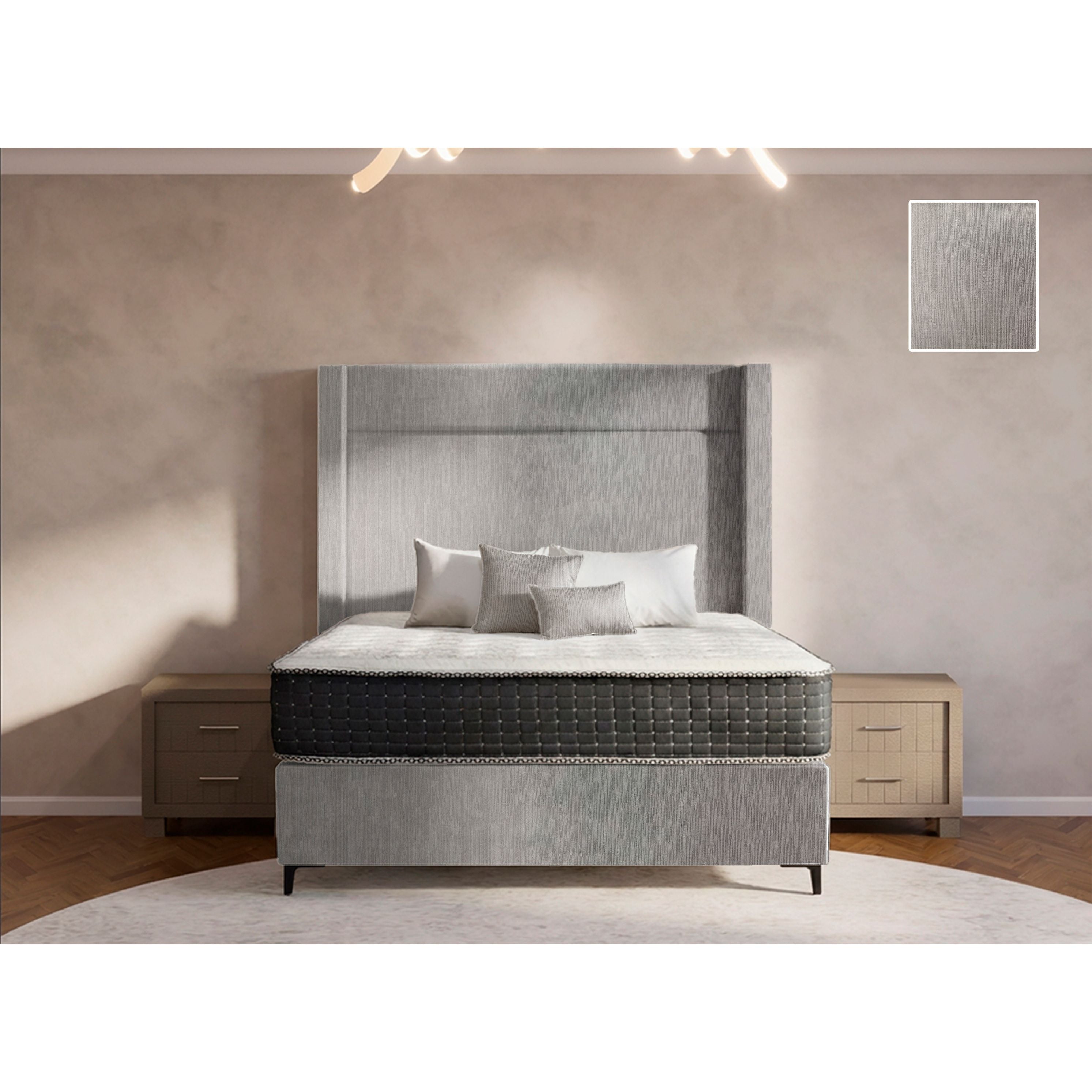 Eminence Side Wings Bed and Headboard