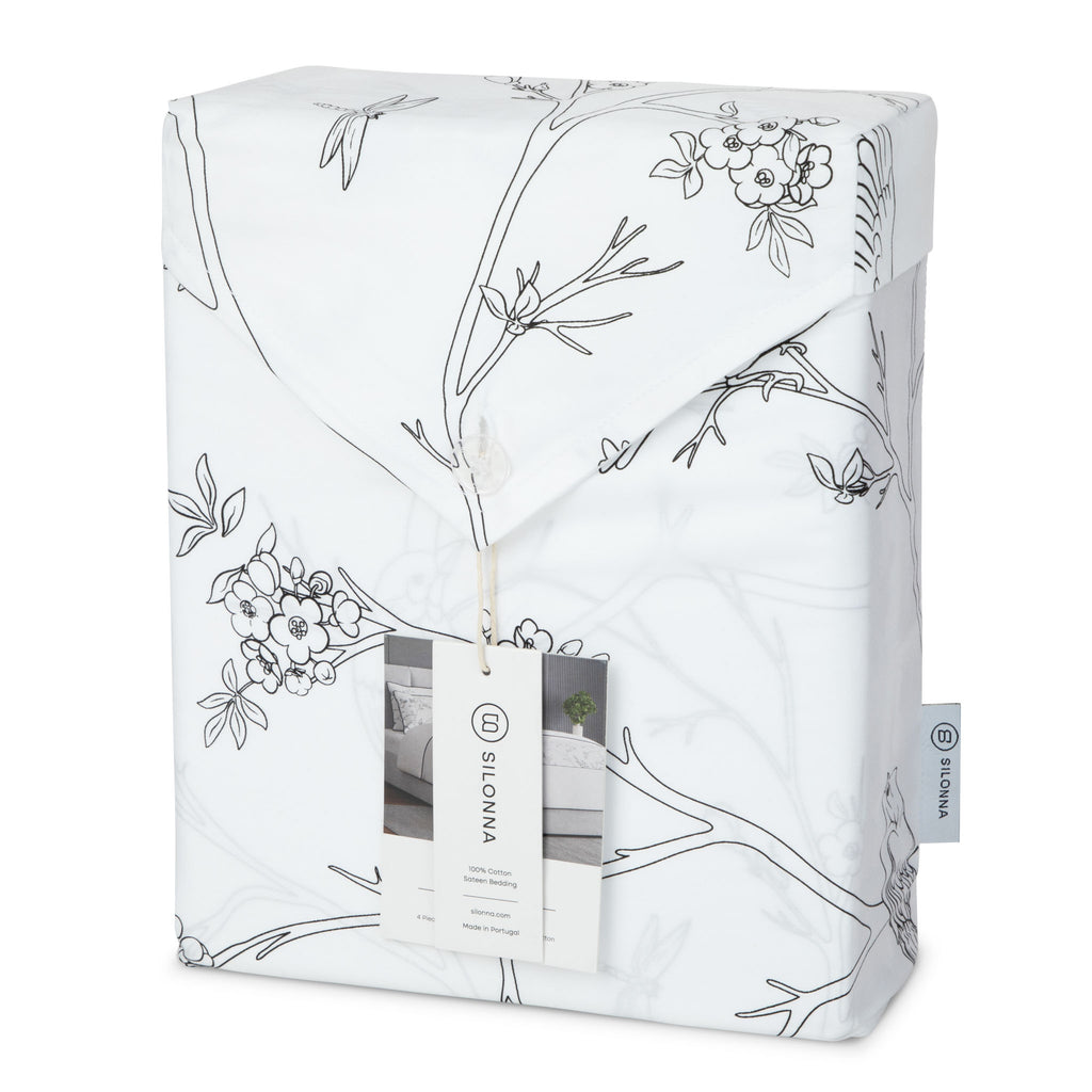 The Woodstock Duvet Cover Bedding Set - Charcoal
