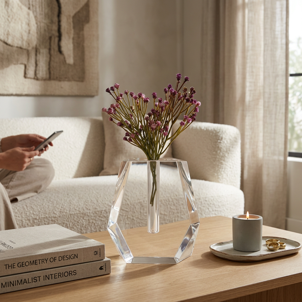 Crystal Bud Vase Dimensional Design